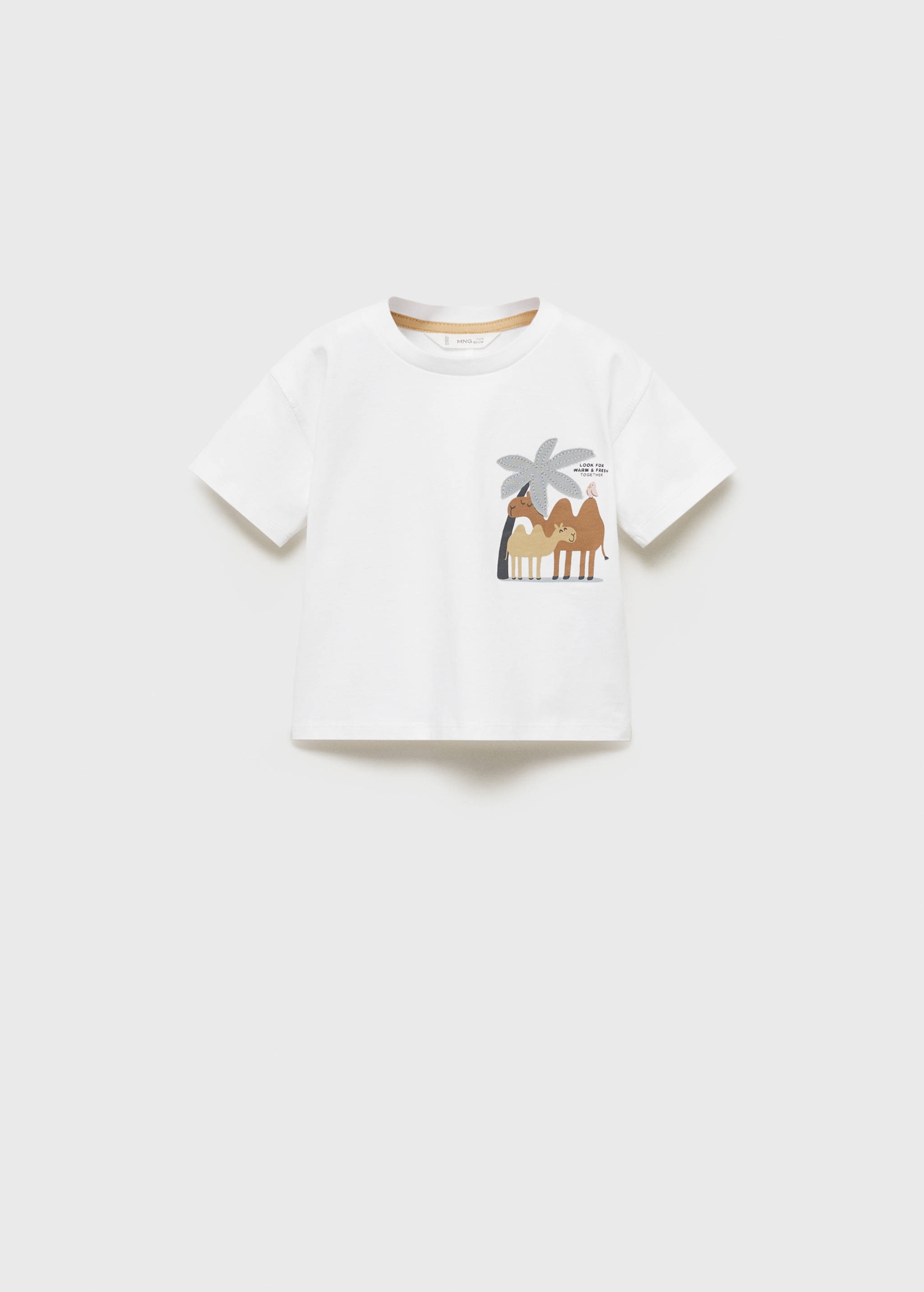 Printed cotton-blend T-shirt - Article without model