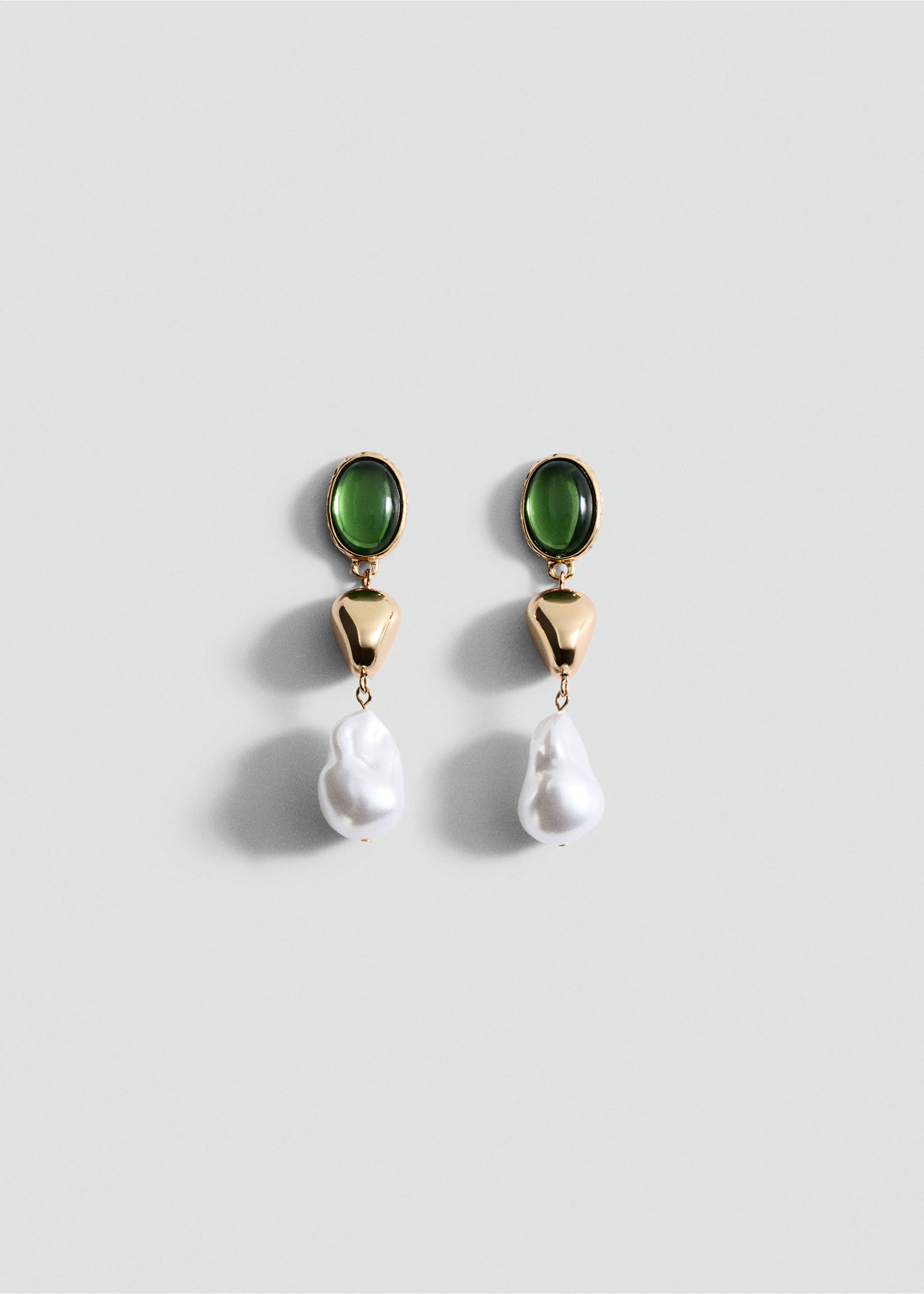 Pendientes abalorios combinados - Artículo sin modelo, Oro. Ref: 87005963-00.