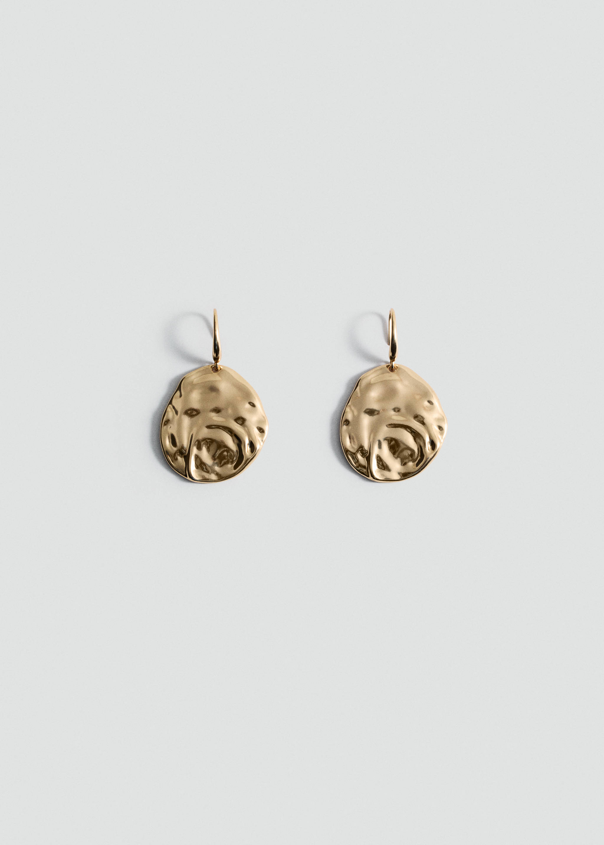 Textured coin earrings - Article without model