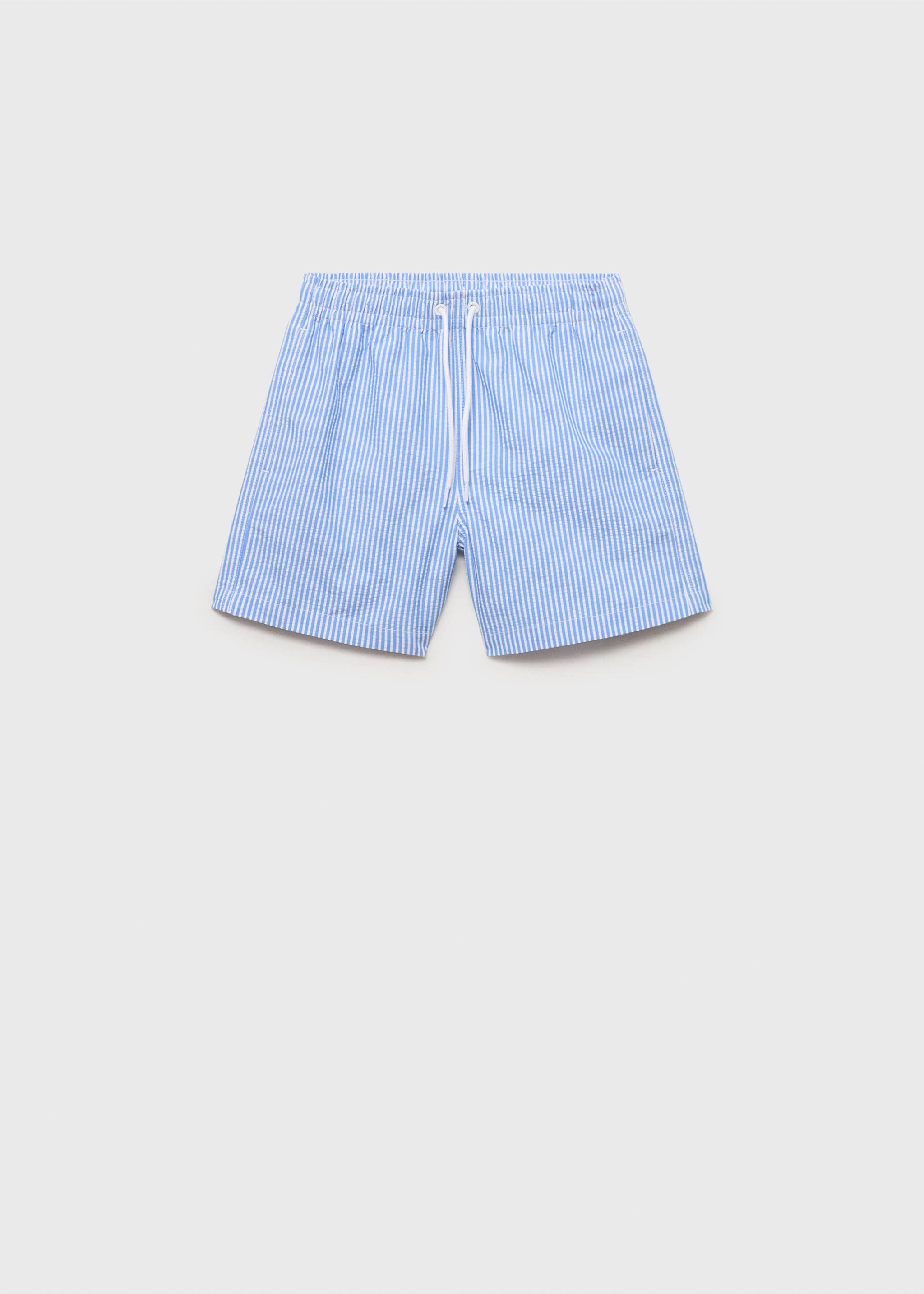 Multi-striped swimsuit - Article without model, Blue. Ref: 87005968-00.