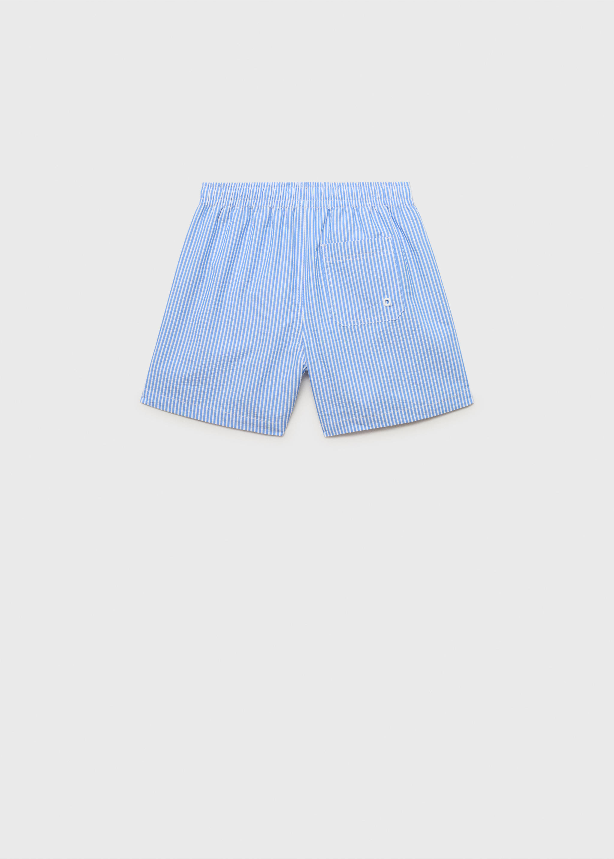 Multi-striped swimsuit - Reverse of the article, Blue. Ref: 87005968-00.