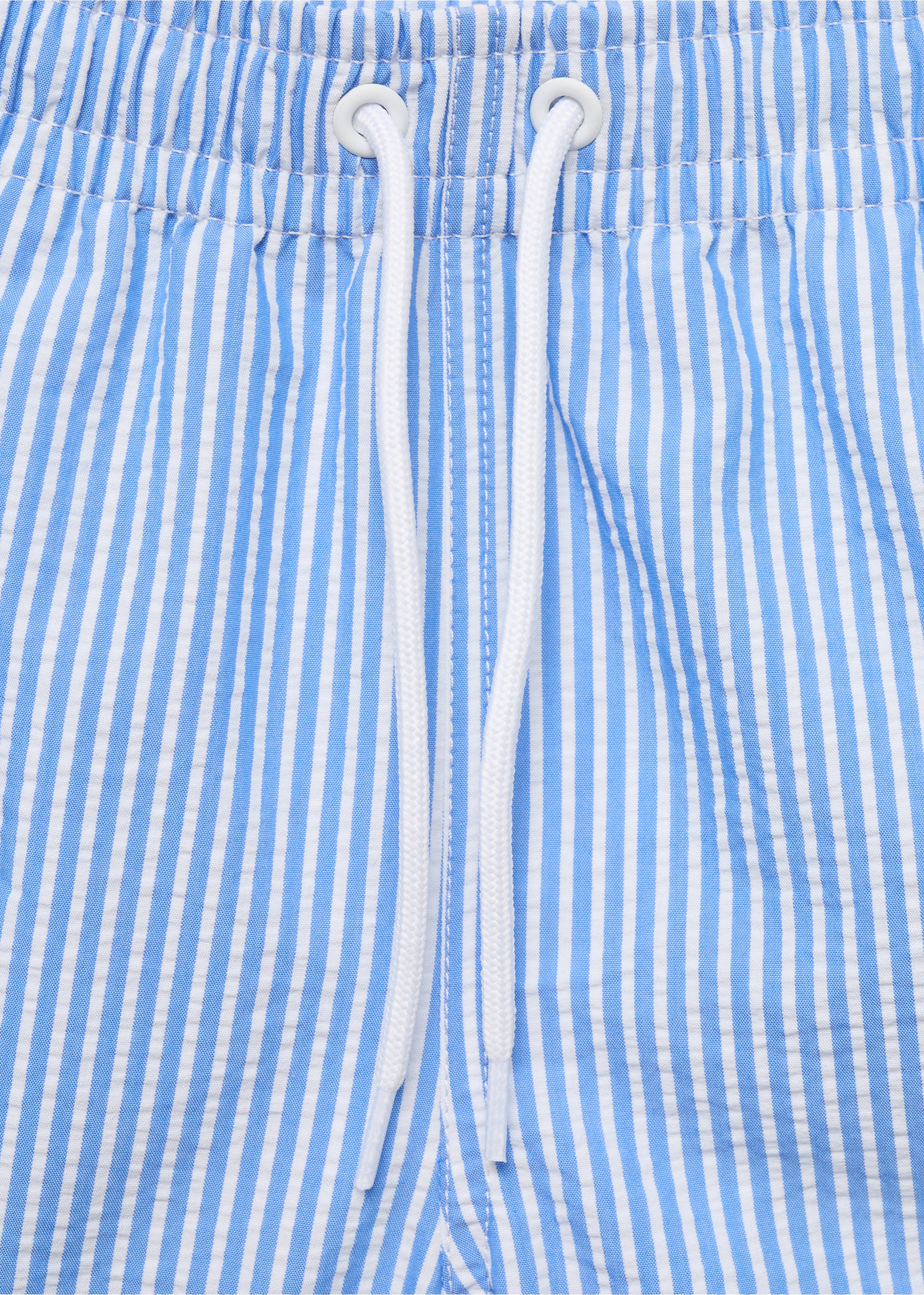 Multi-striped swimsuit - Details of the article 8, Blue. Ref: 87005968-00.