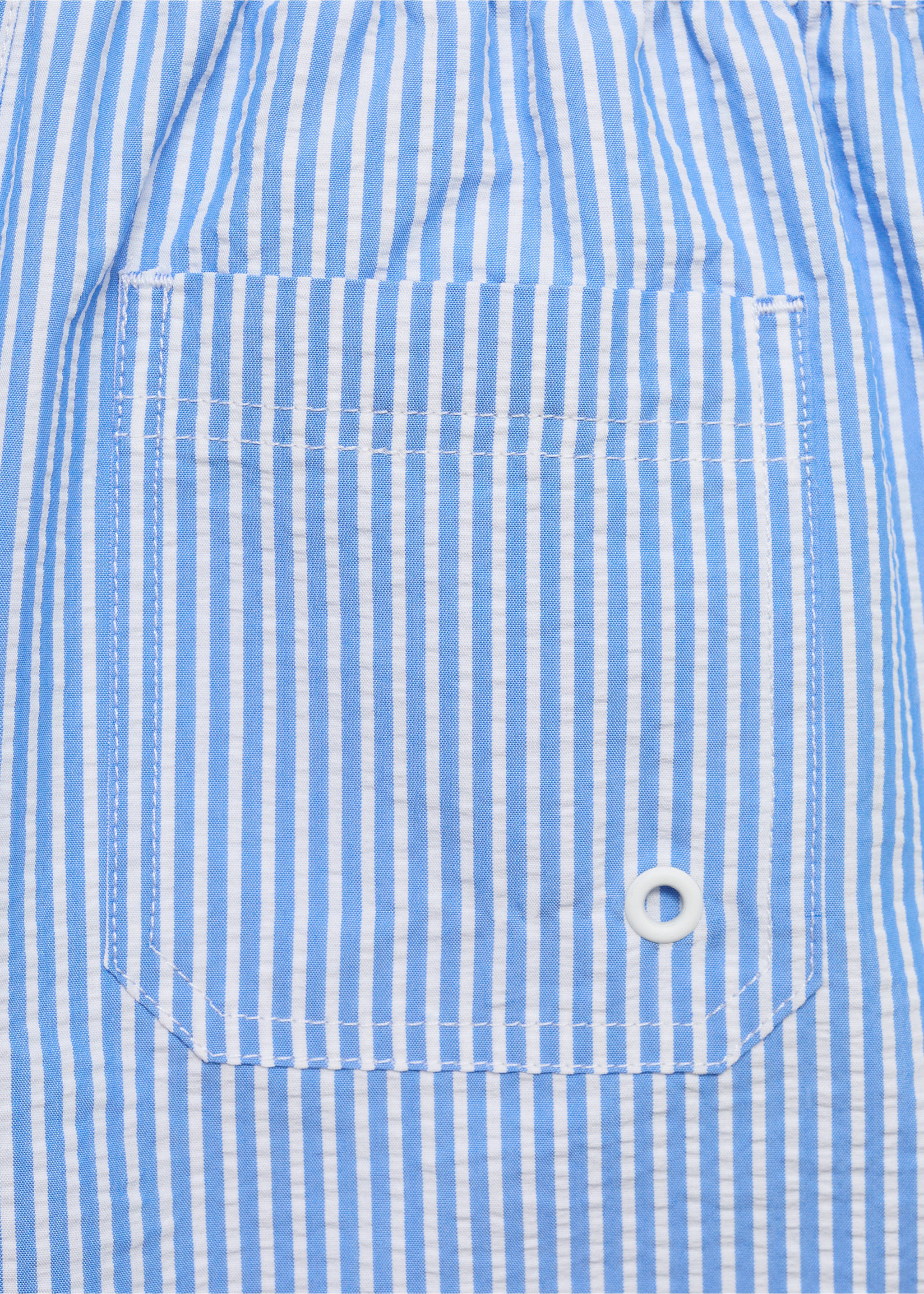 Multi-striped swimsuit - Details of the article 0, Blue. Ref: 87005968-00.