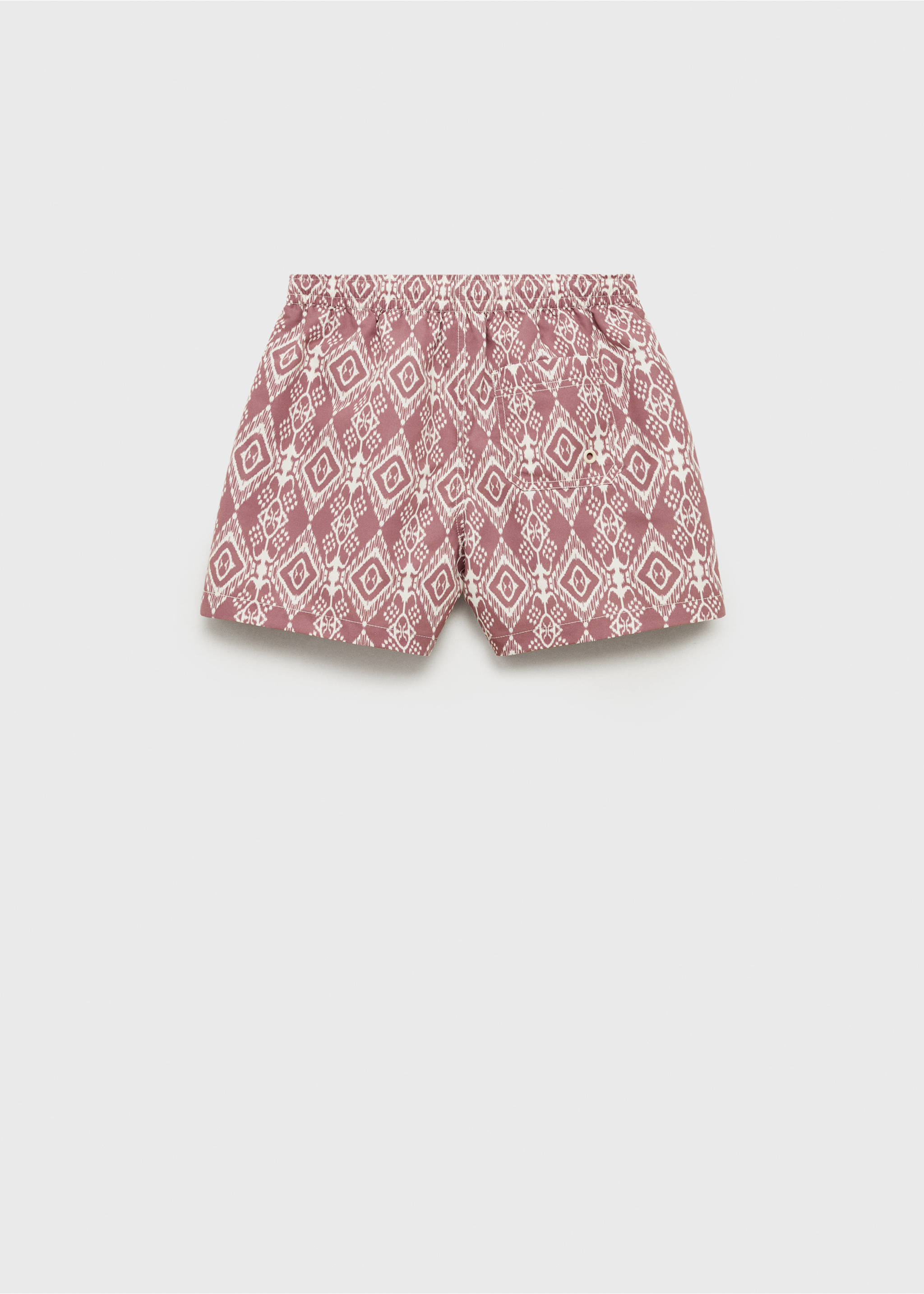 Printed swimsuit - Reverse of the article, Wine. Ref: 87005969-00.