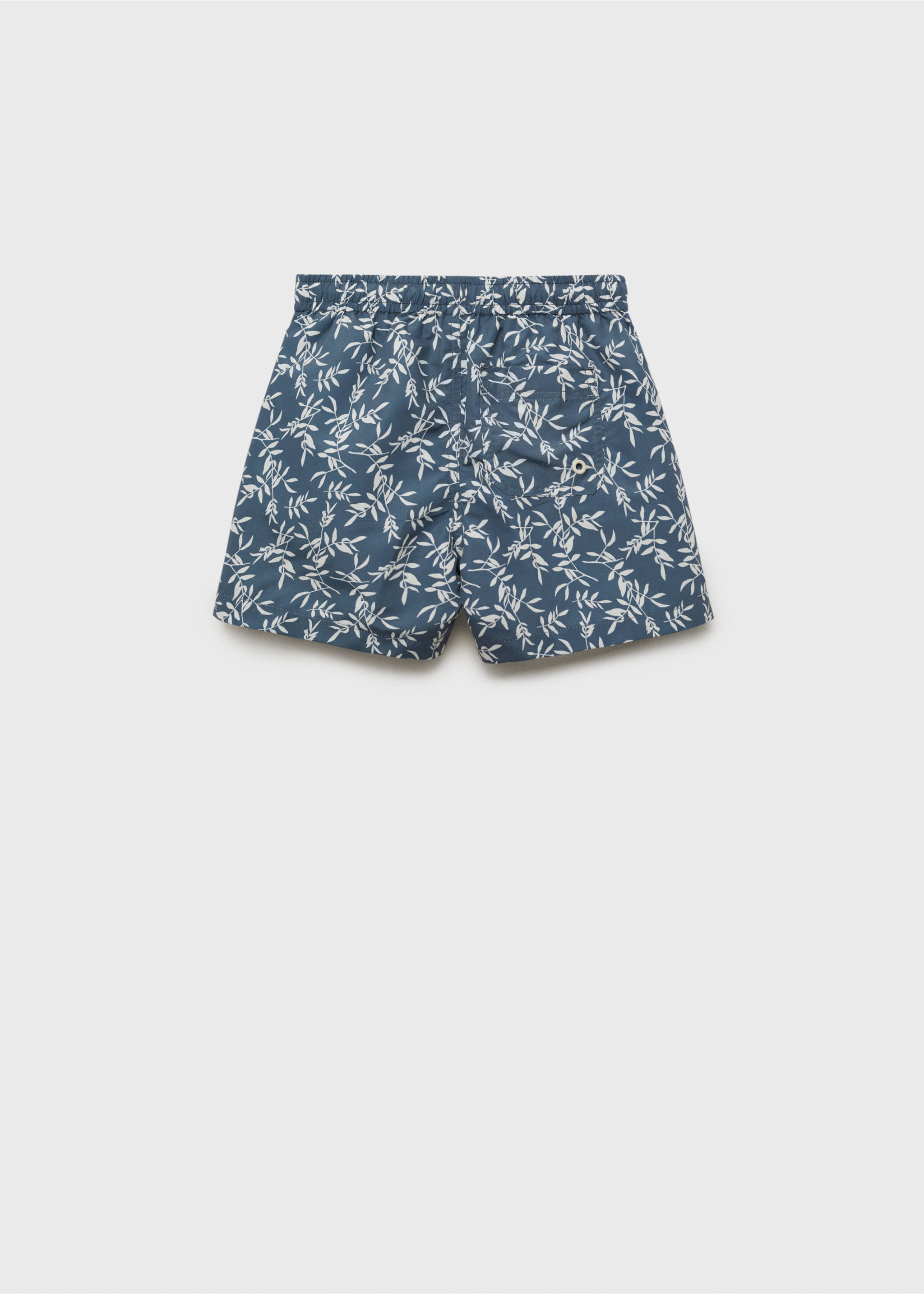 Printed swimming trunks - Reverse of the article, Charcoal. Ref: 87005972-00.