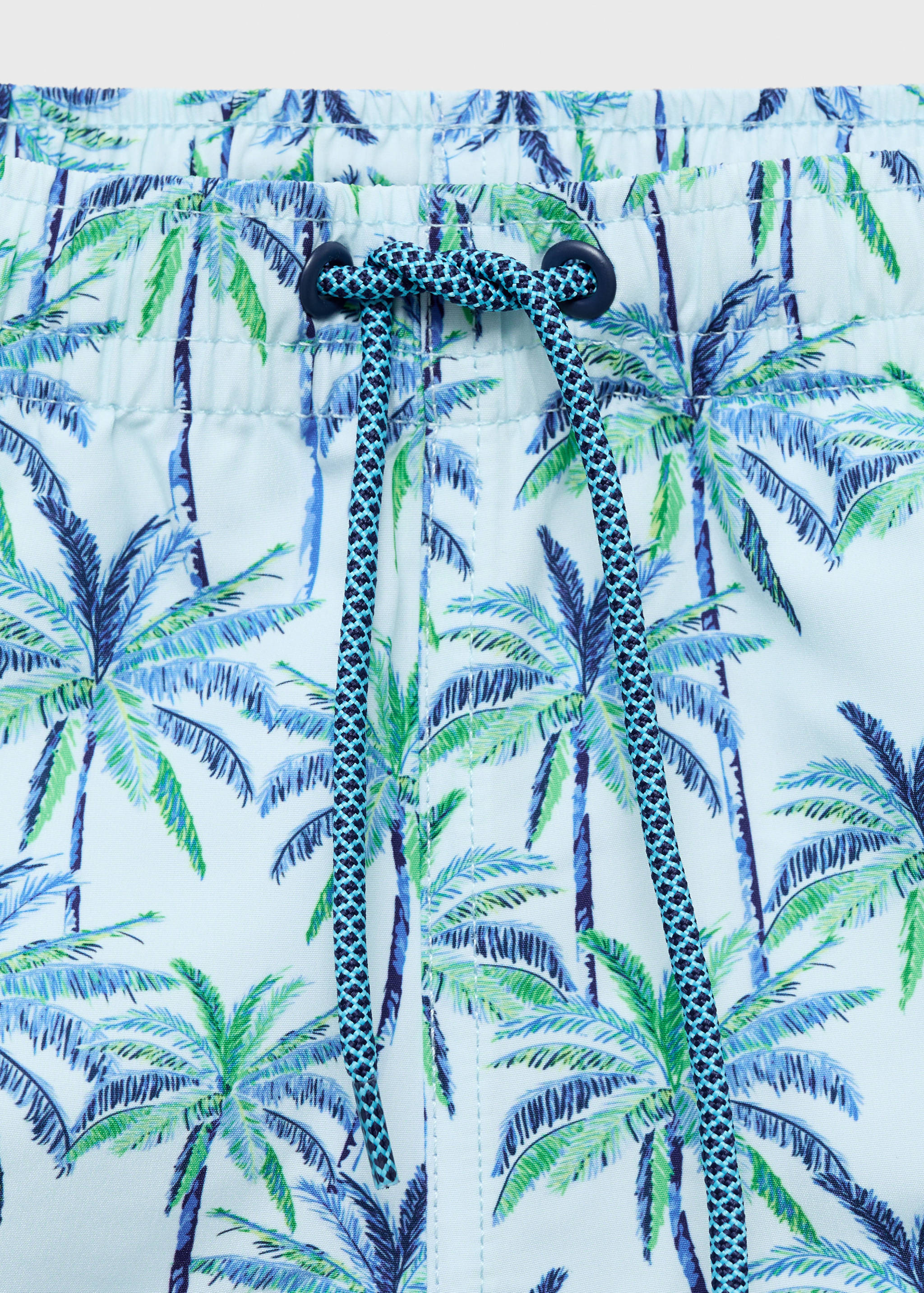 Palm trees print swimsuit trunks - Details of the article 8
