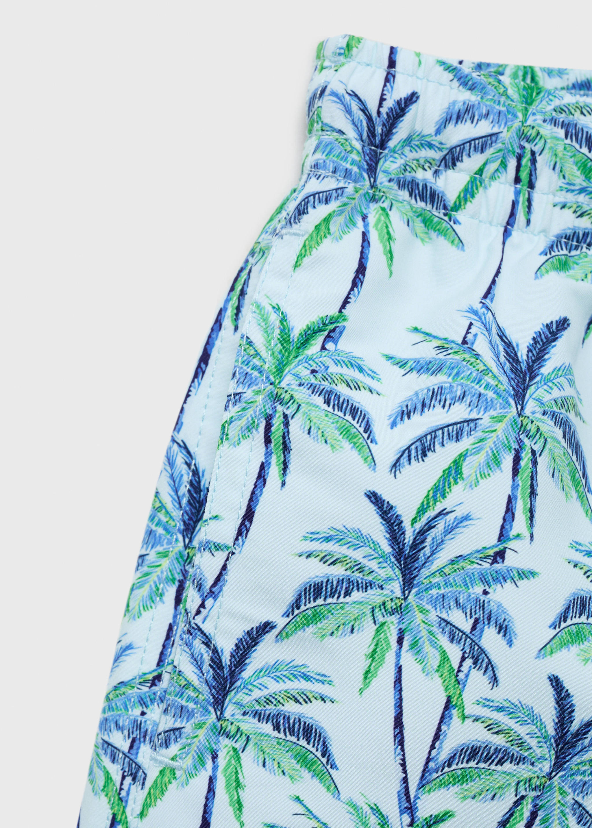 Palm trees print swimsuit trunks - Details of the article 0