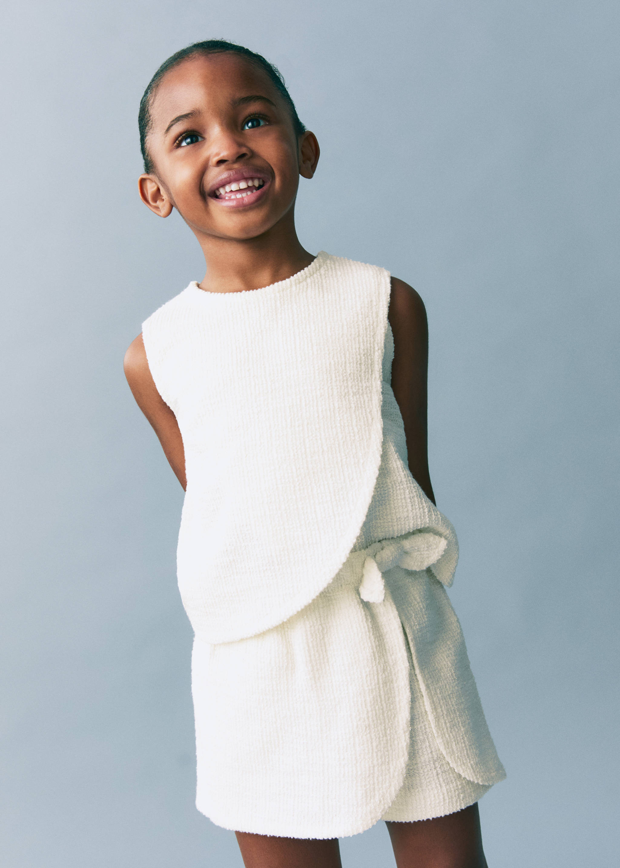 Tweed T-shirt met opening - Detail van het artikel 1