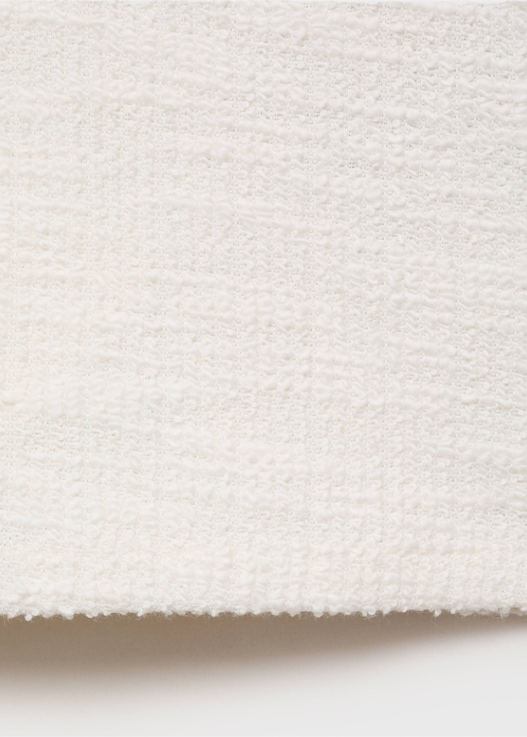 Tweed-T-Shirt Tweed-Öffnung - Detail des Artikels 0, Cremeweiß. Ref: 87005980-00.