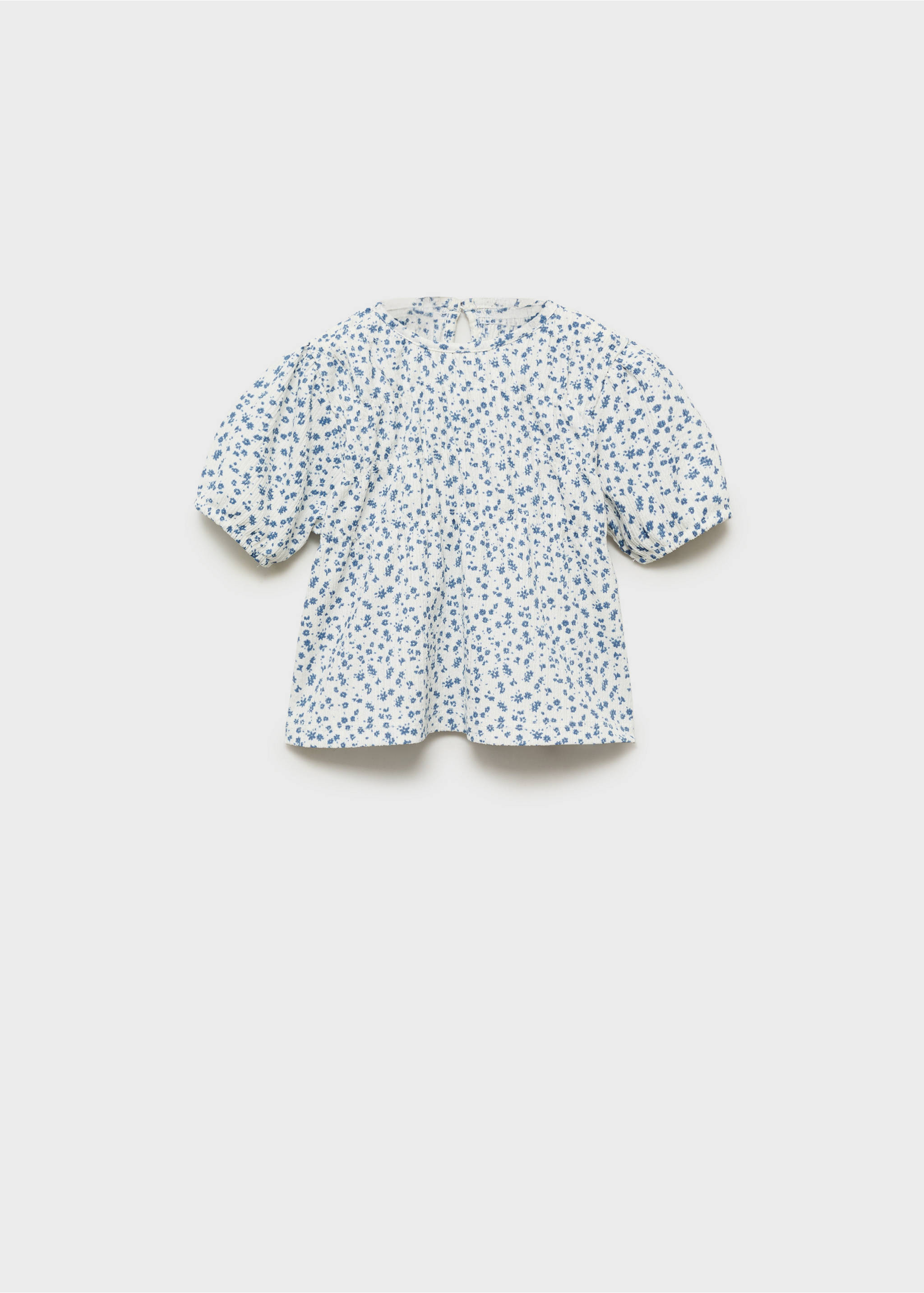 Samarreta estampat flors - Article sense model, Blanc trencat. Ref: 87005982-00.