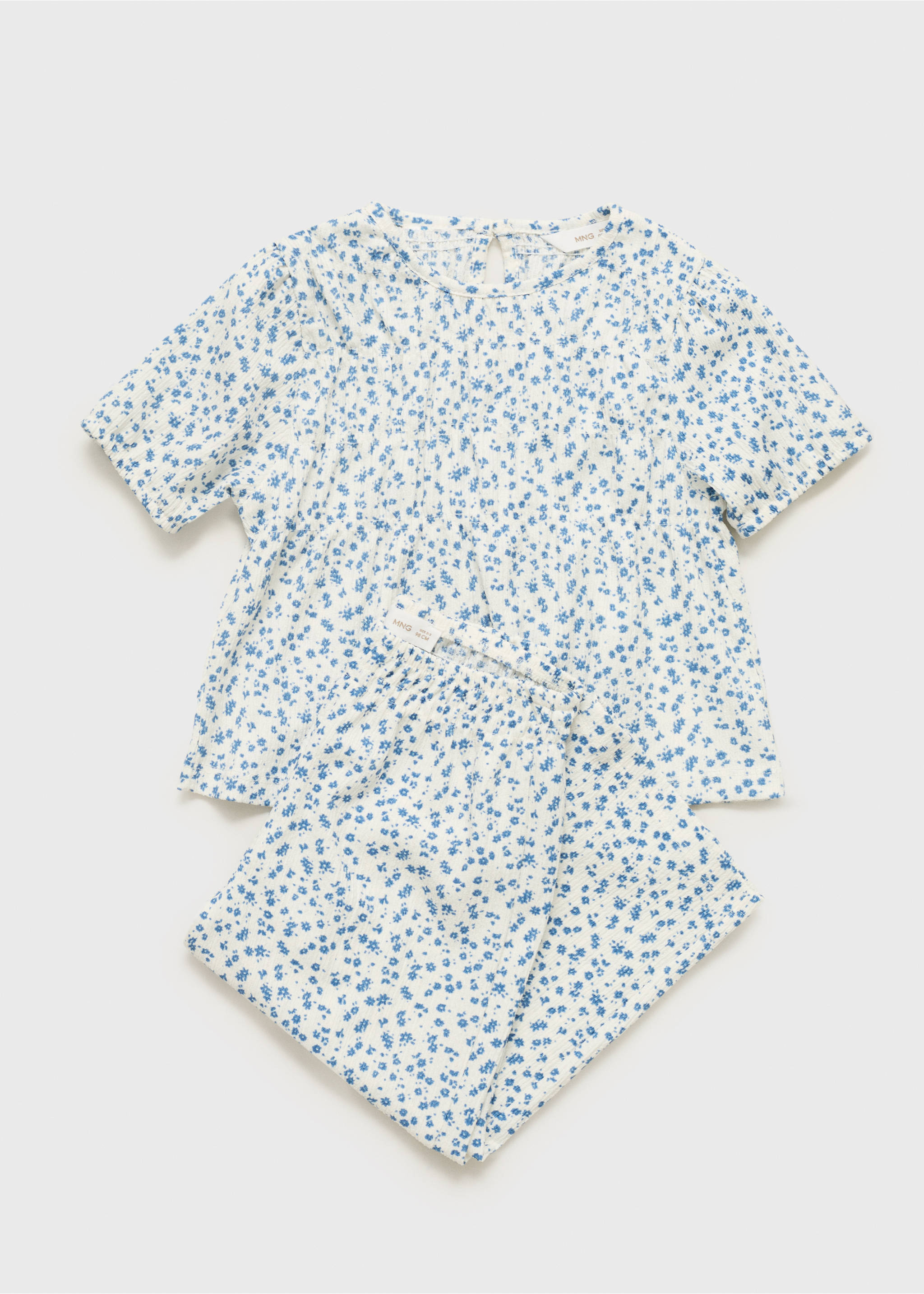 Samarreta estampat flors - Detall de l'article 8, Blanc trencat. Ref: 87005982-00.