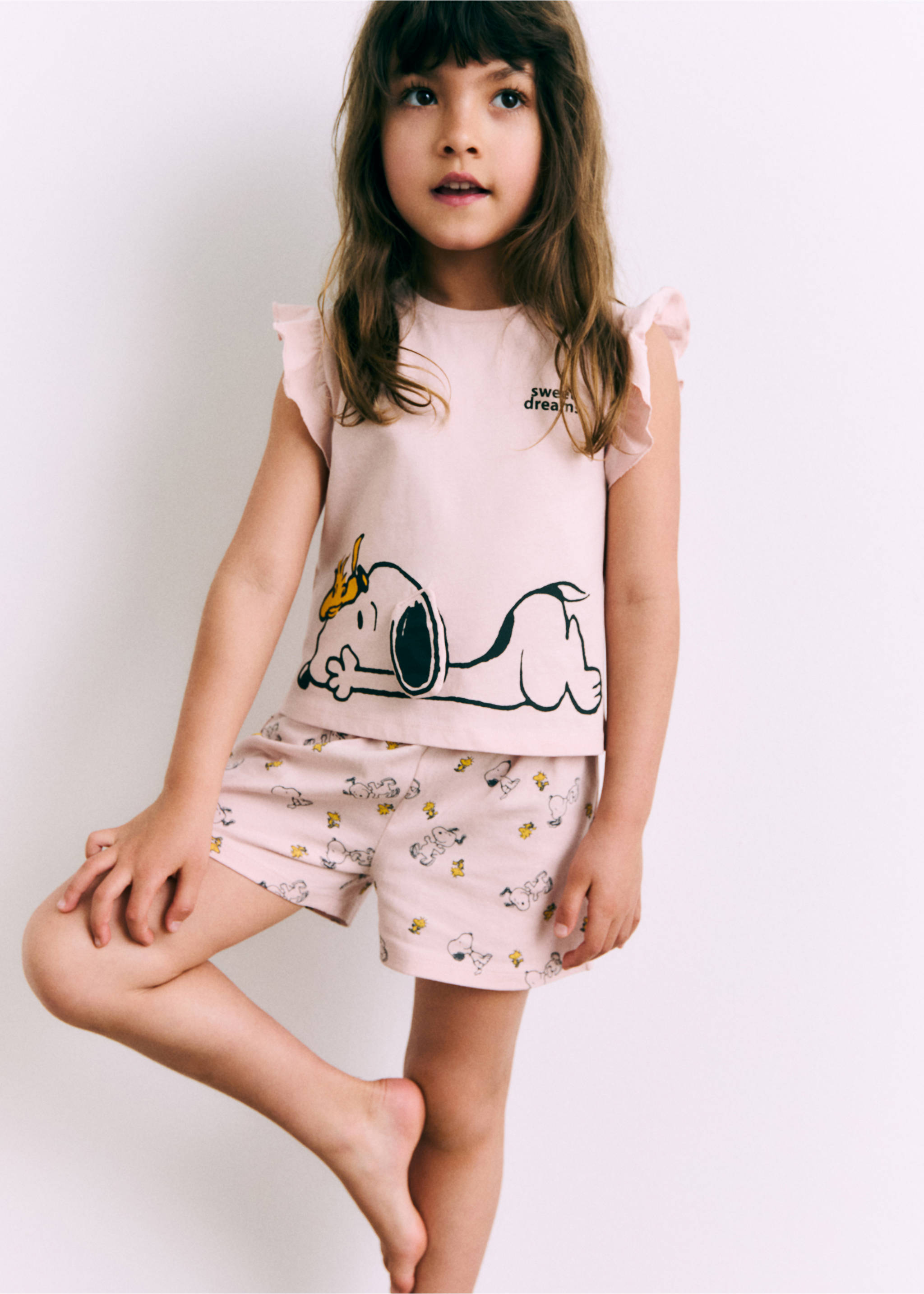 Snoopy short pyjamas - Details of the article 6, Pink. Ref: 87005983-00.