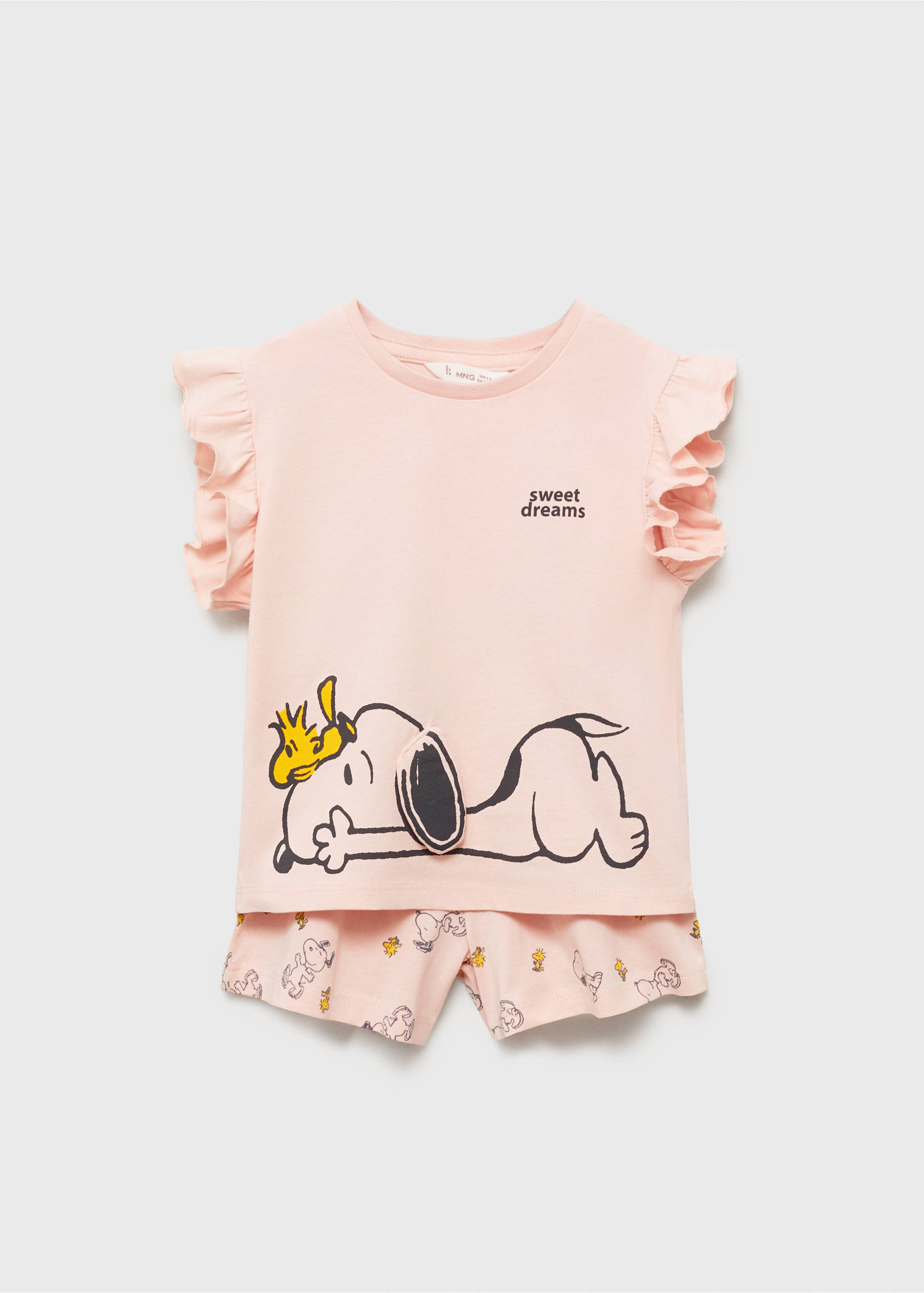 Kurzer Snoopy Pyjama - Artikel ohne Model, Rosa. Ref: 87005983-00.