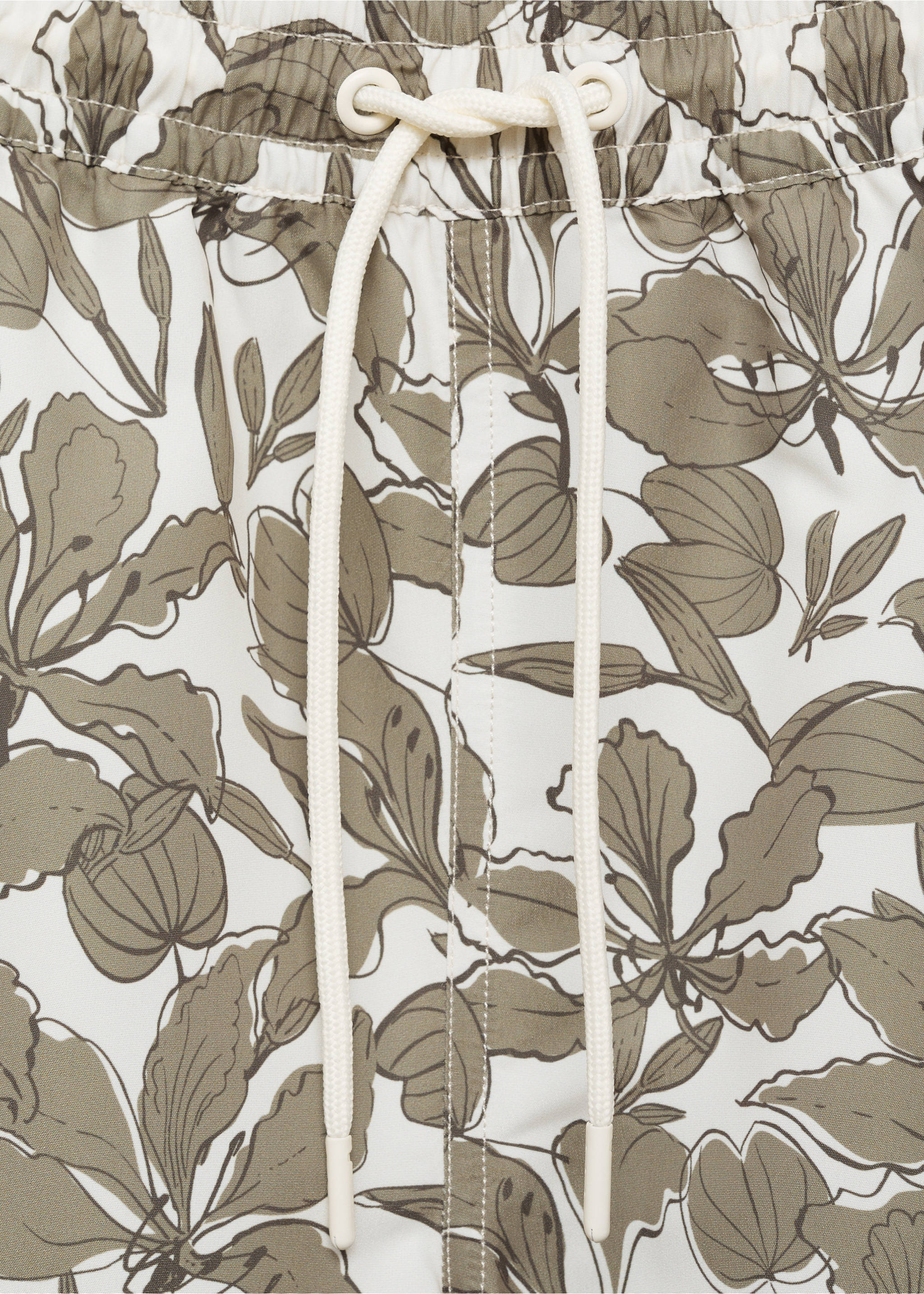 Maillot de bain imprimé floral - Détail de l'article 8, Kaki. Ref: 87005984-00.