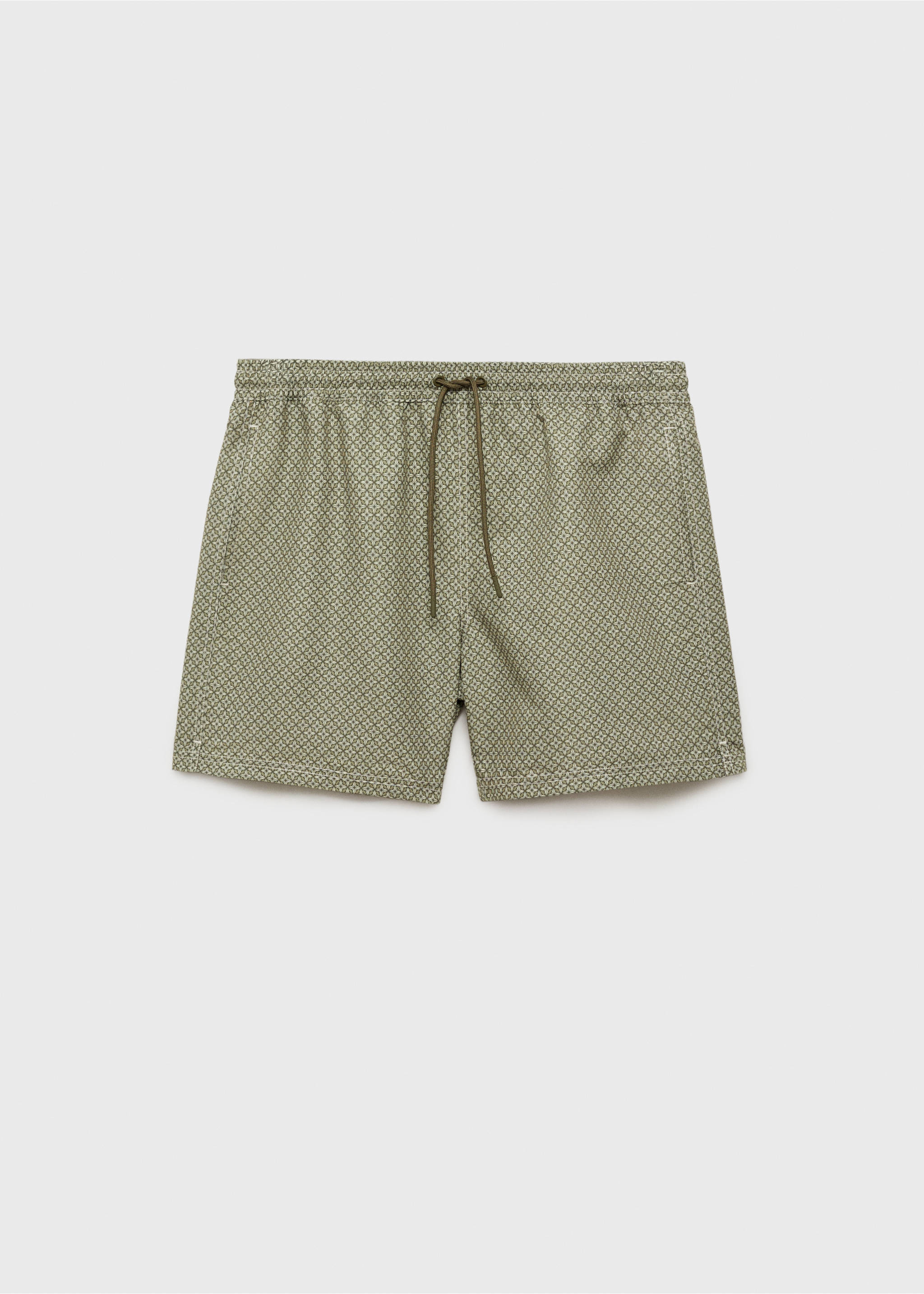 Maillot de bain imprimé géométrique - Article sans modèle, Kaki. Ref: 87005985-00.