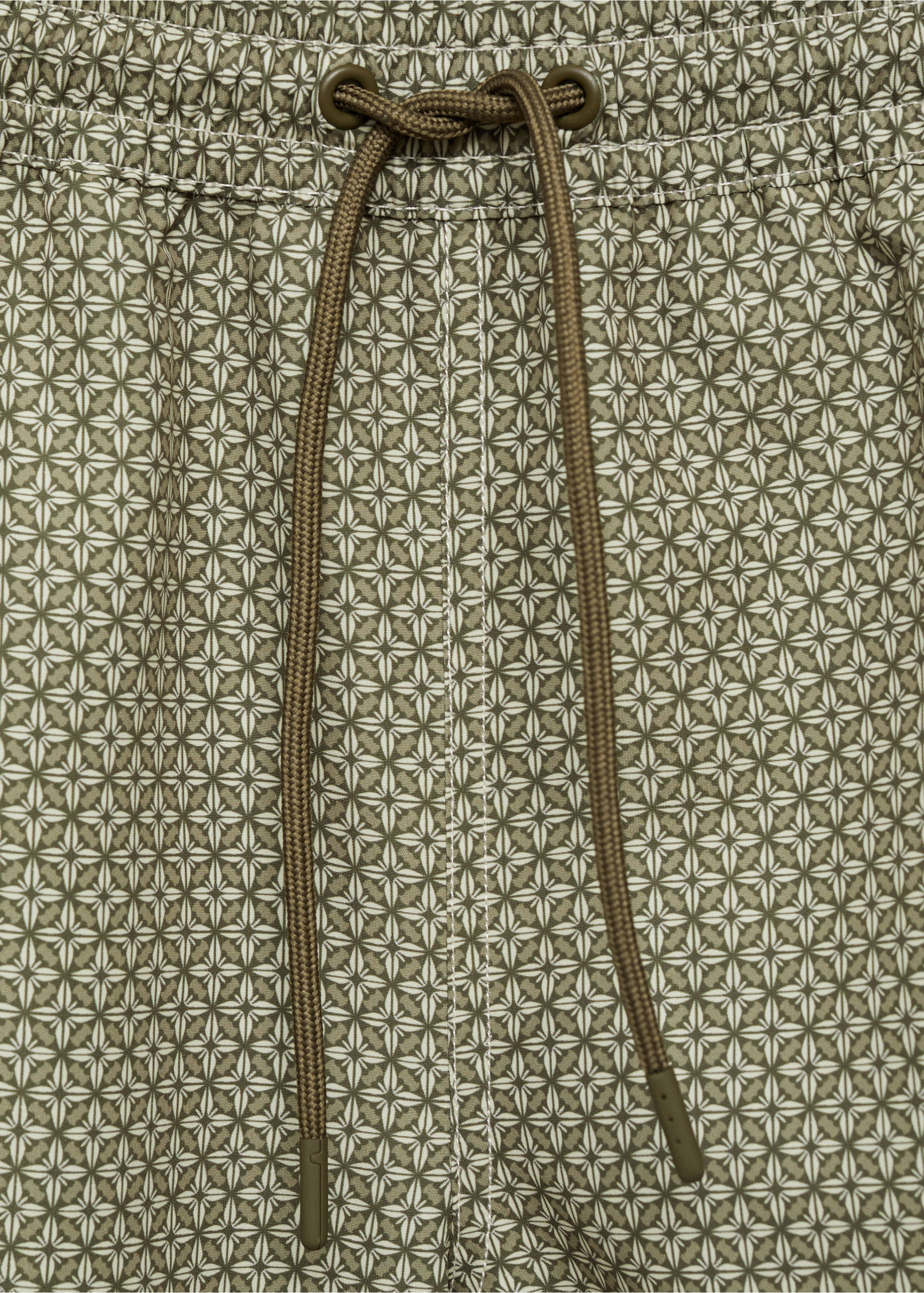 Maillot de bain imprimé géométrique - Détail de l'article 8, Kaki. Ref: 87005985-00.