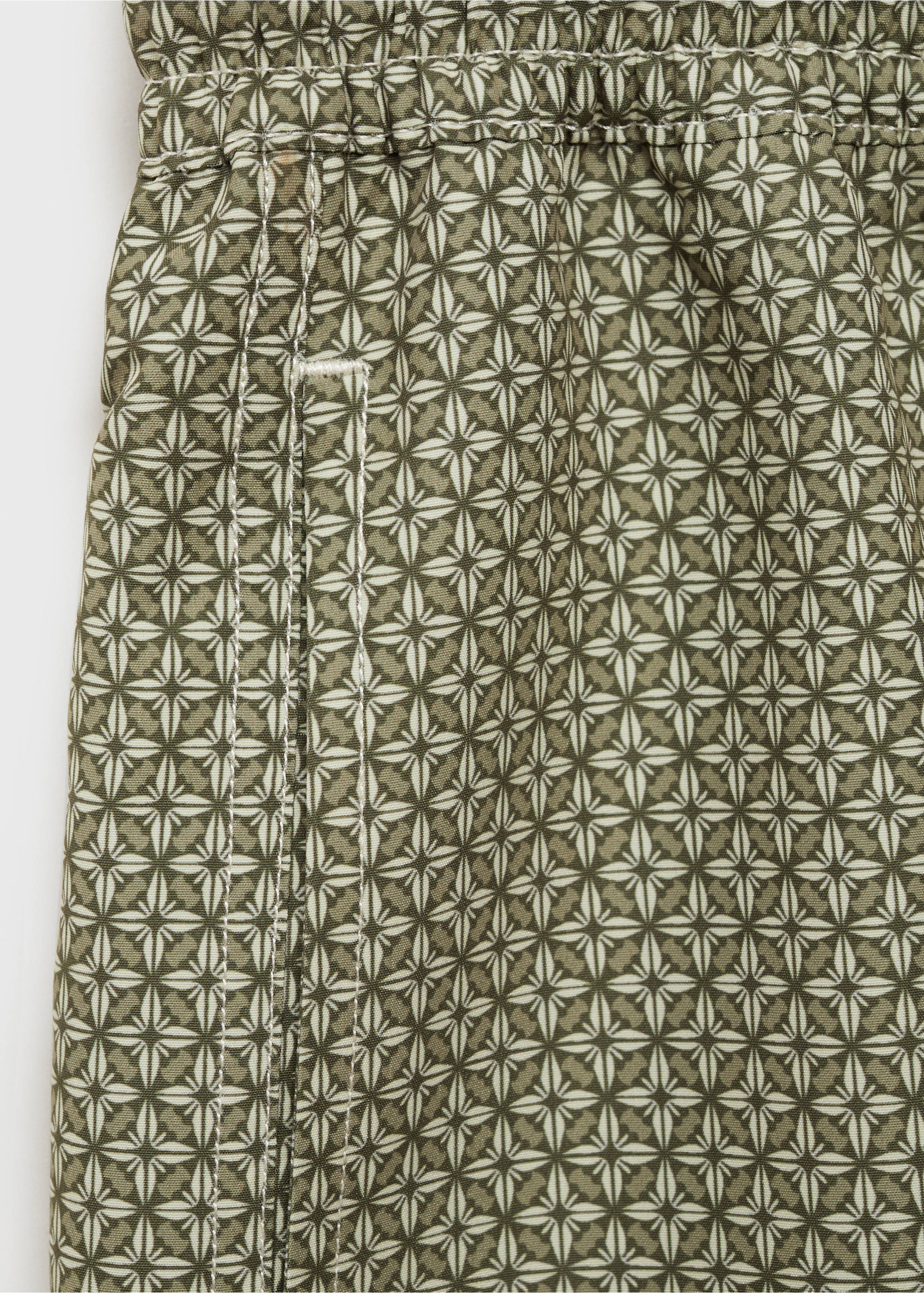 Maillot de bain imprimé géométrique - Détail de l'article 0, Kaki. Ref: 87005985-00.