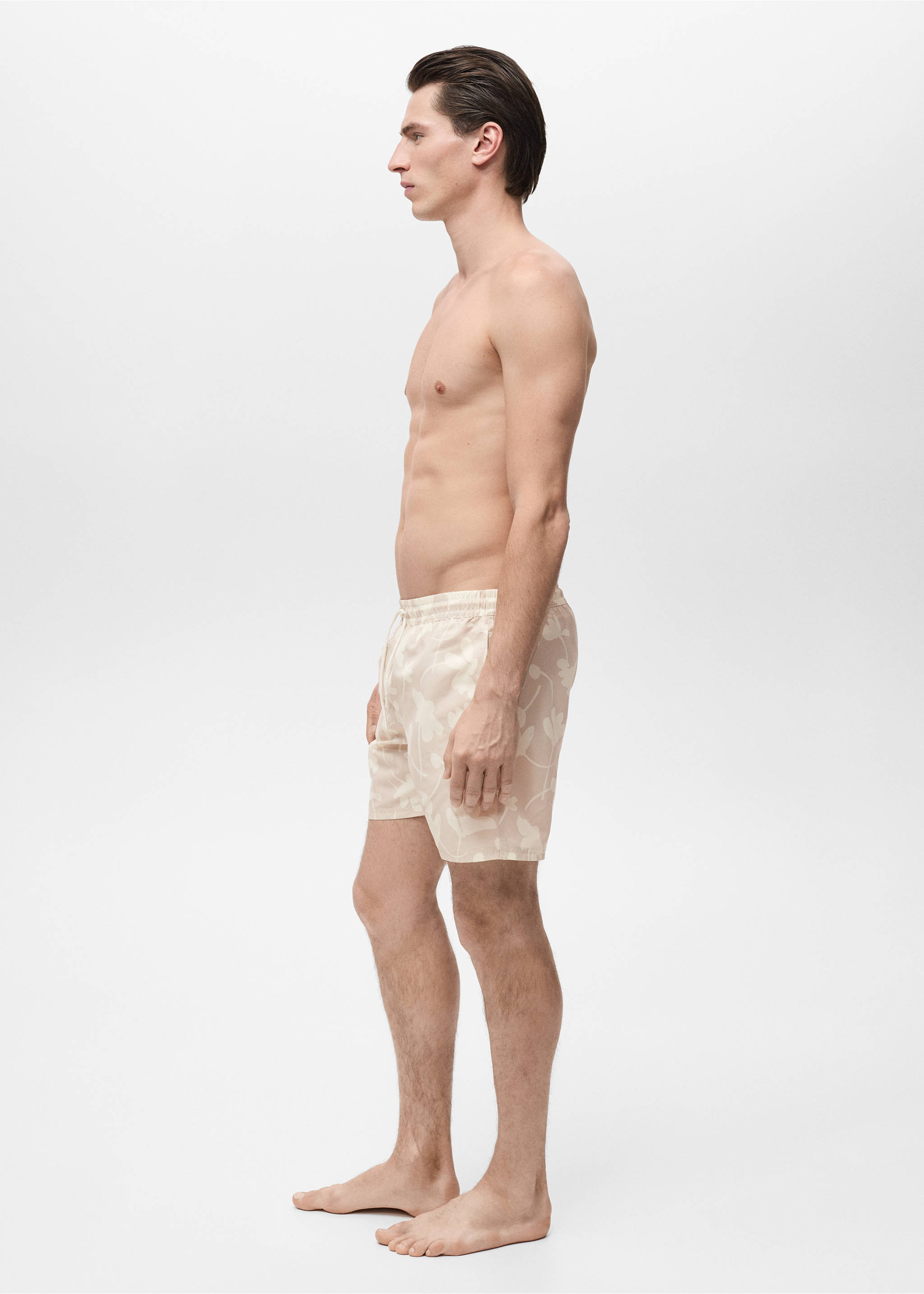 Maillot de bain imprimé floral - Détail de l'article 2, Sable. Ref: 87005986-00.