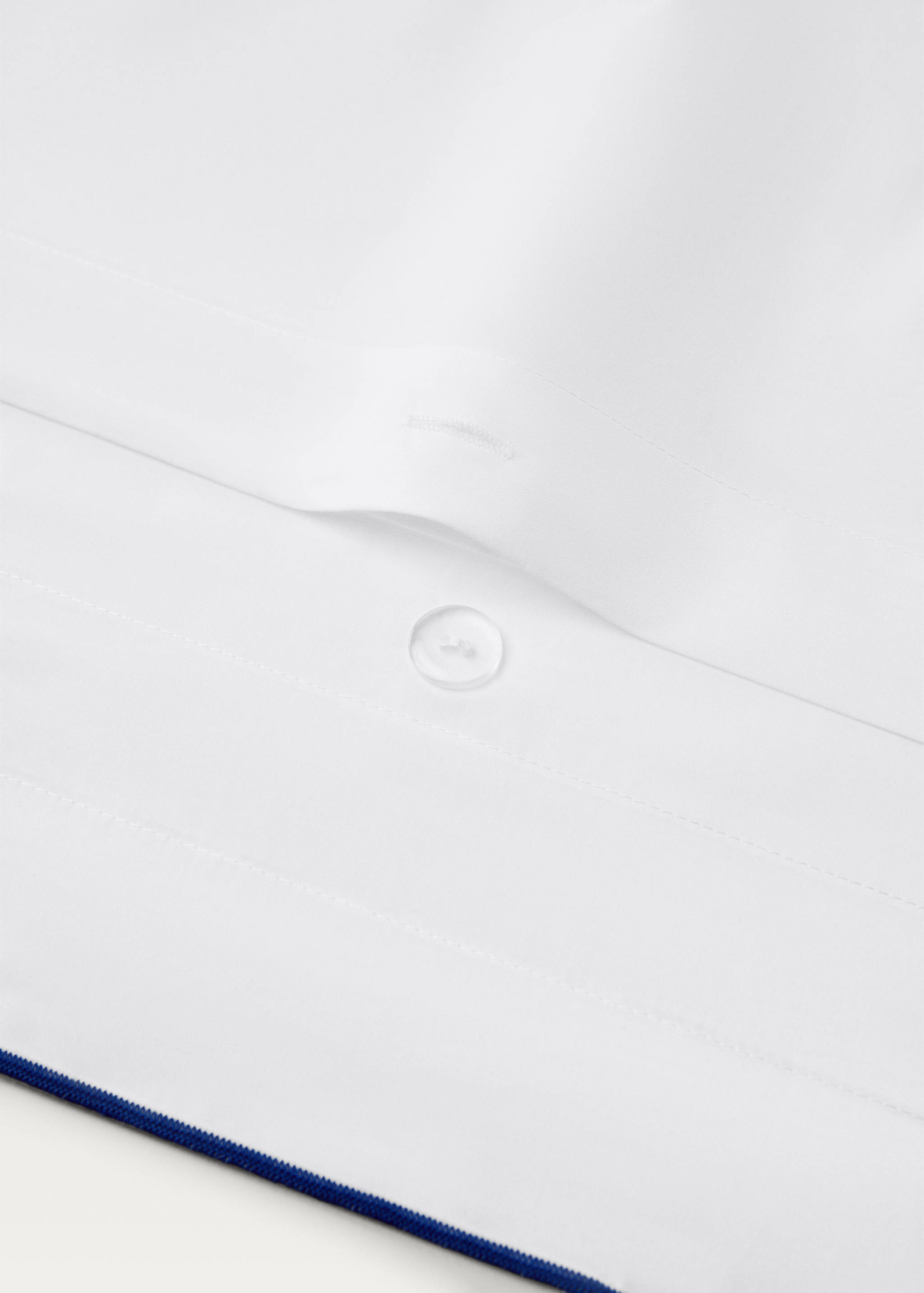 Funda nórdica algodón percal overlock contraste cama 180/200 cm - Detalle del artículo 1