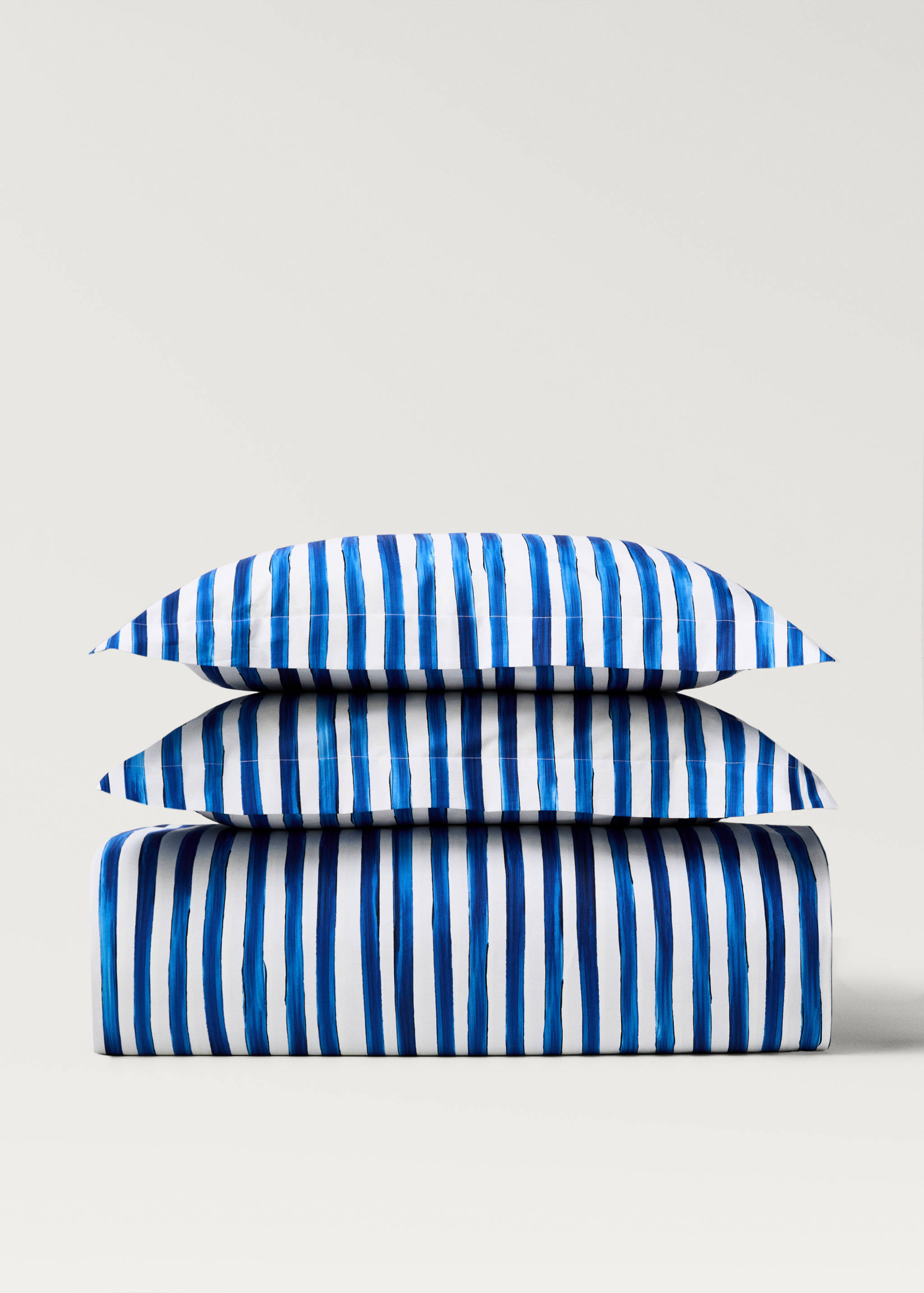 Funda nòrdica cotó percala ratlles aquarel·la llit 150/160 cm - Article sense model