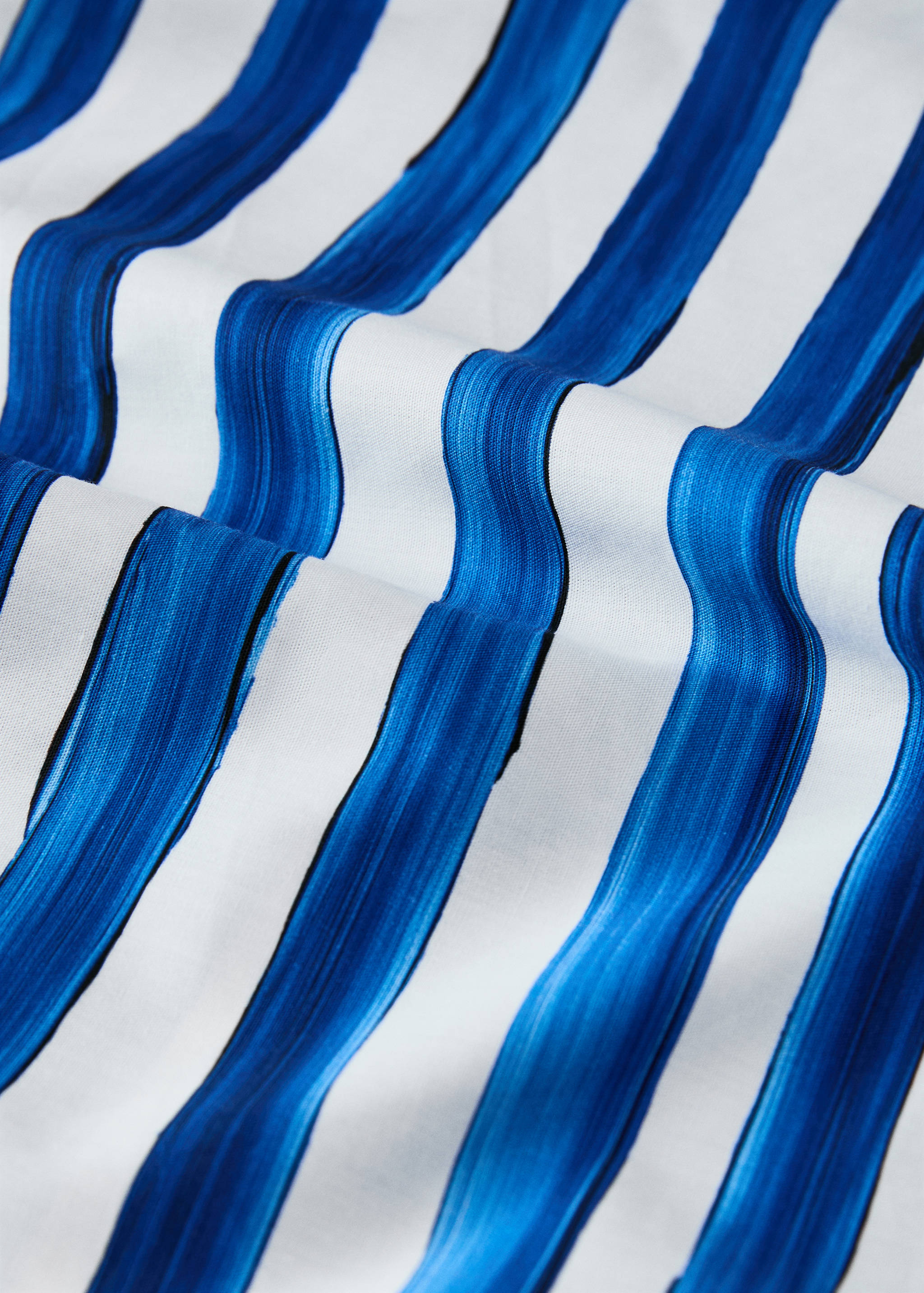 Funda nòrdica cotó percala ratlles aquarel·la llit 150/160 cm - Detall de l'article 1