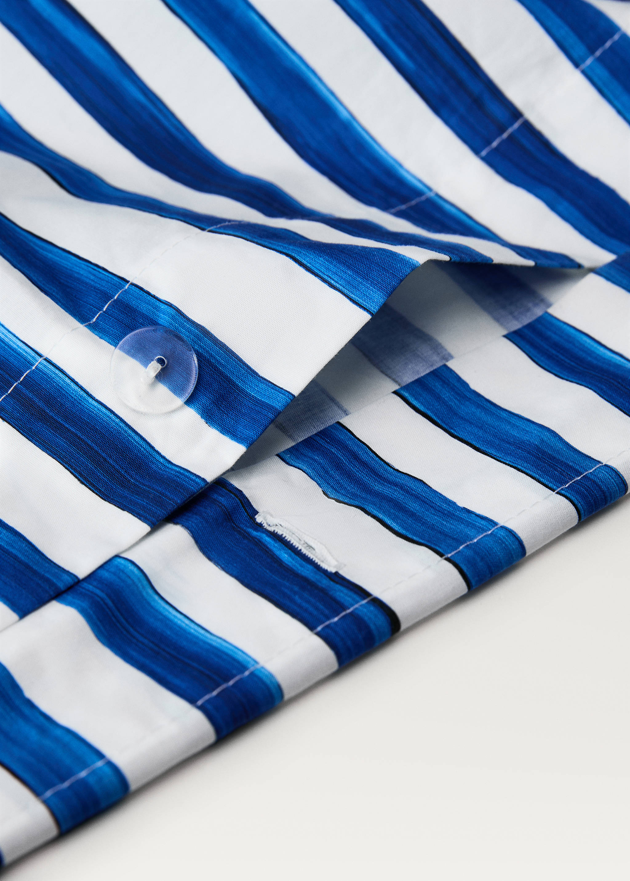 Funda nòrdica cotó percala ratlles aquarel·la llit 150/160 cm - Detall de l'article 3