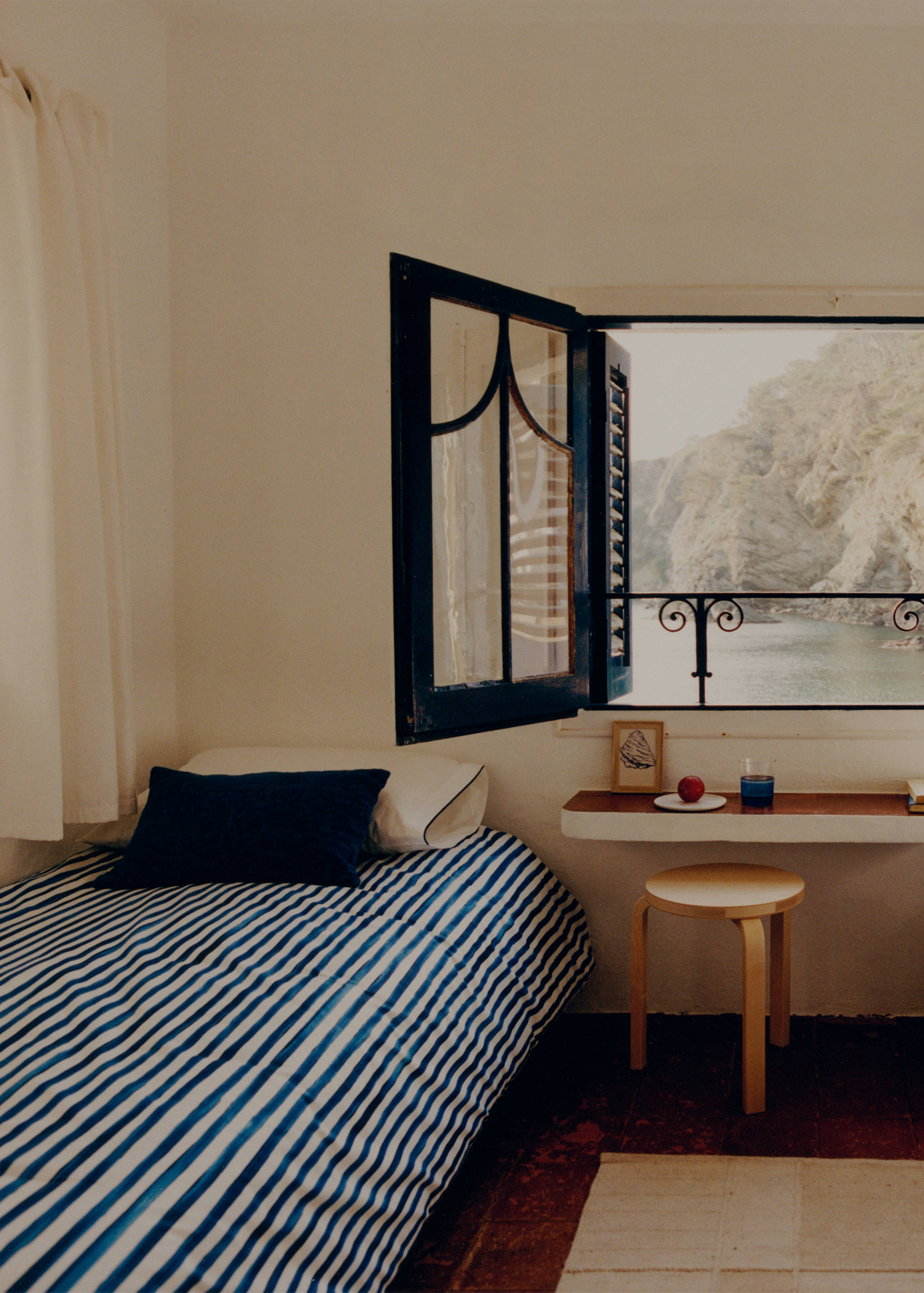 Funda nòrdica cotó percala ratlles aquarel·la llit 150/160 cm - Detall de l'article 6