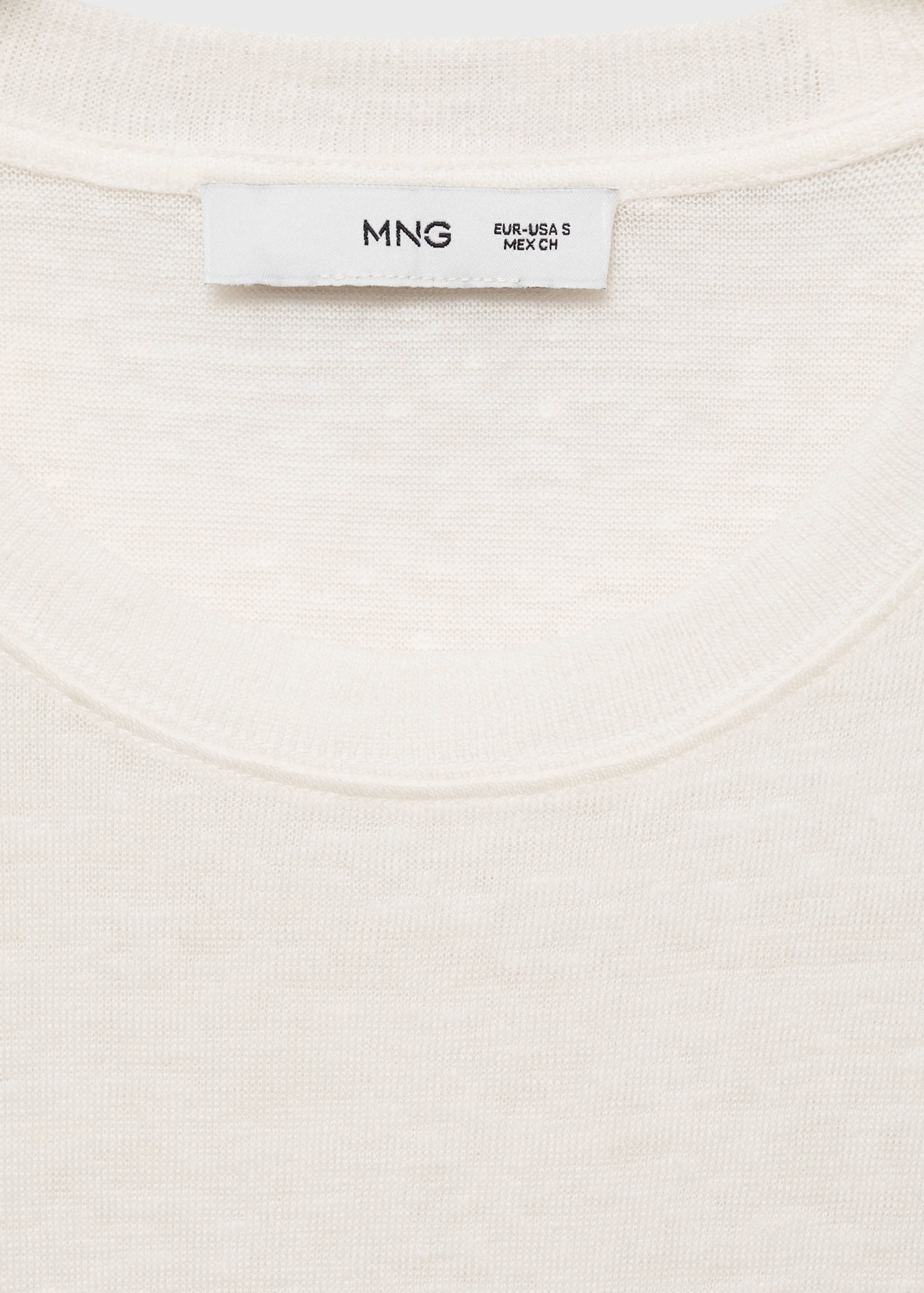 Camiseta lino manga corta - Detalle del artículo 8