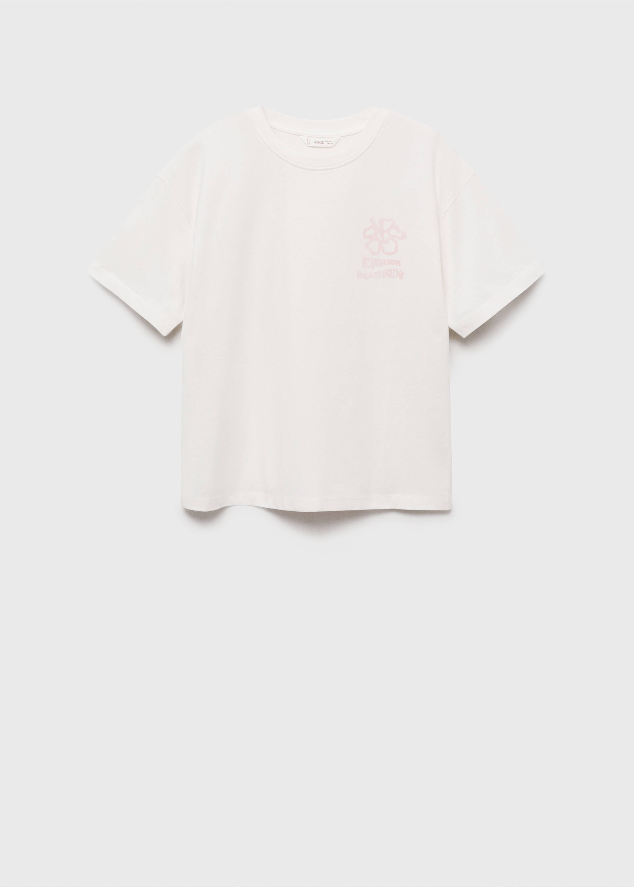 Camiseta algodón estampada - Artículo sin modelo, Blanco roto. Ref: 87006348-00.