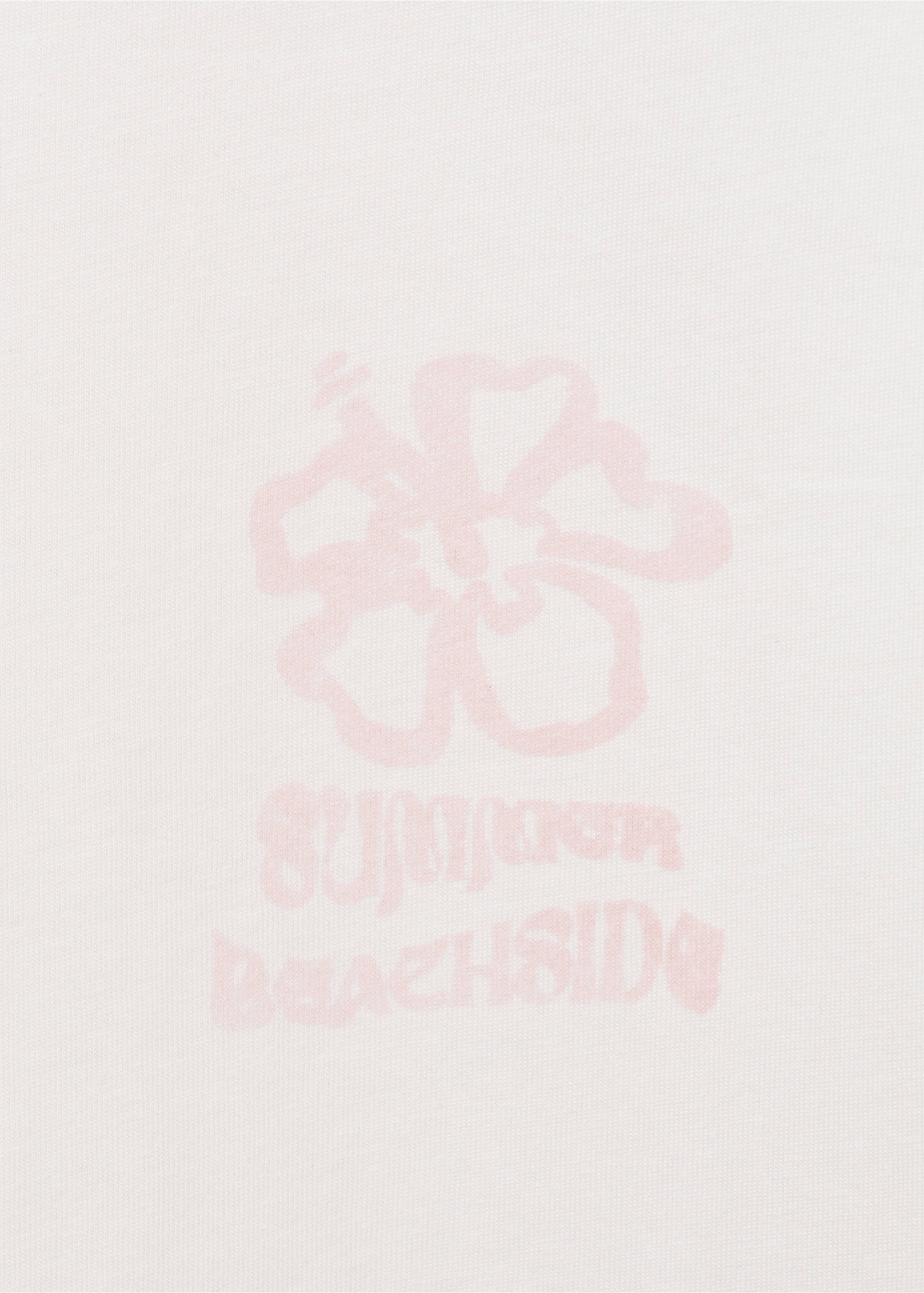 Camiseta algodón estampada - Detalle del artículo 8, Blanco roto. Ref: 87006348-00.