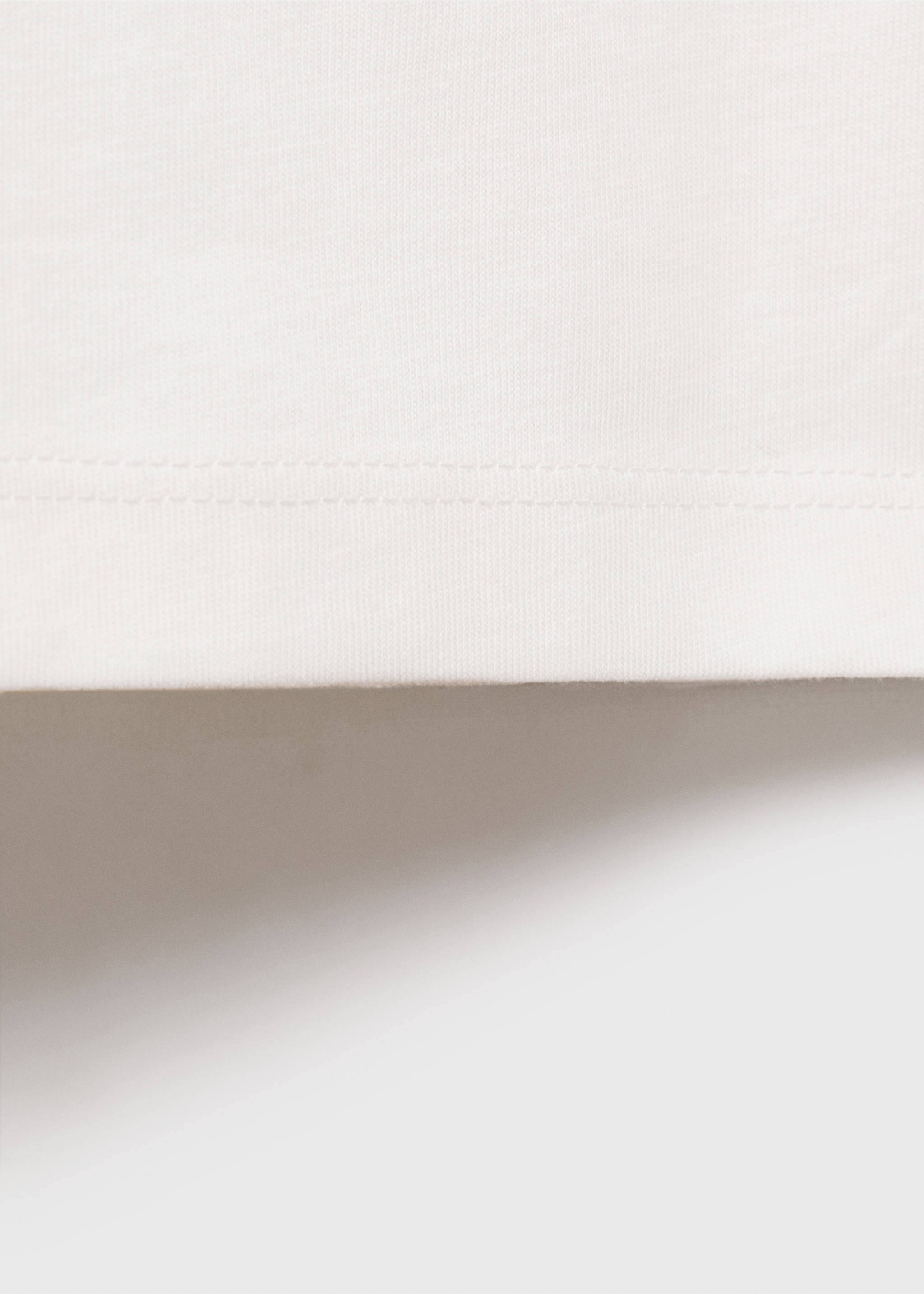 Camiseta algodón estampada - Detalle del artículo 0, Blanco roto. Ref: 87006348-00.