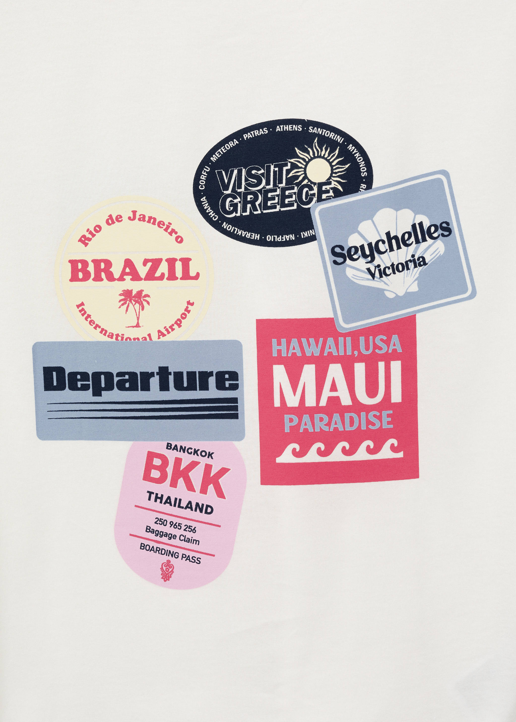 Bedrucktes Baumwoll-T-Shirt - Detail des Artikels 0