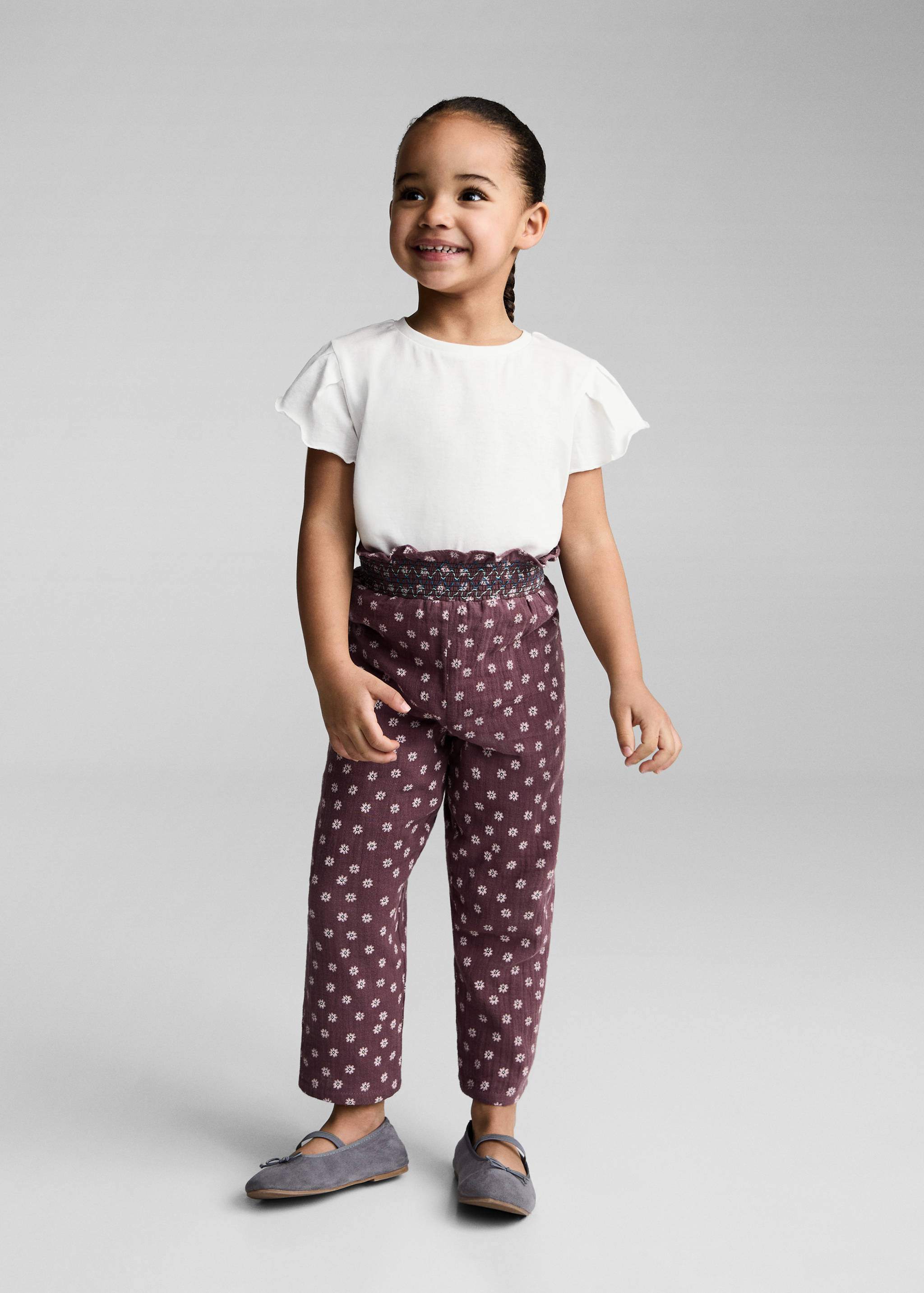 Katoenen T-shirt met korte mouwen - Overzichtstekening