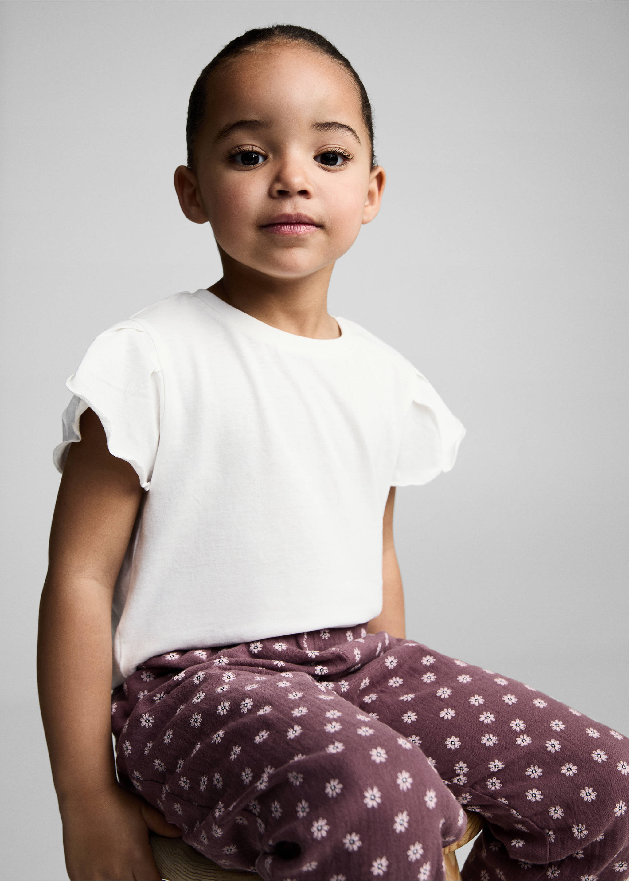 Short-sleeved cotton t-shirt - Medium plane, Off White. Ref: 87006353-00.