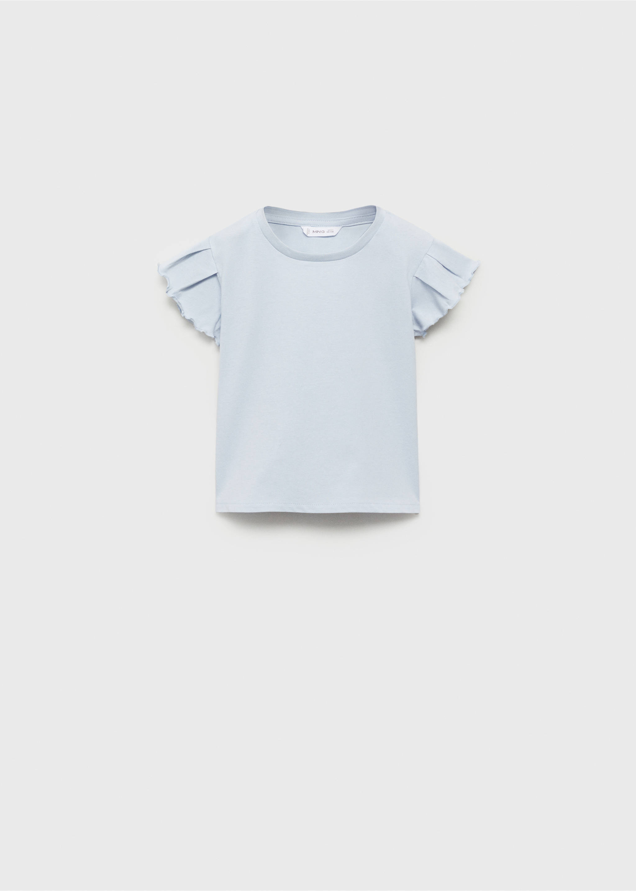 Short-sleeved cotton t-shirt - Article without model, Sky Blue. Ref: 87006353-00.