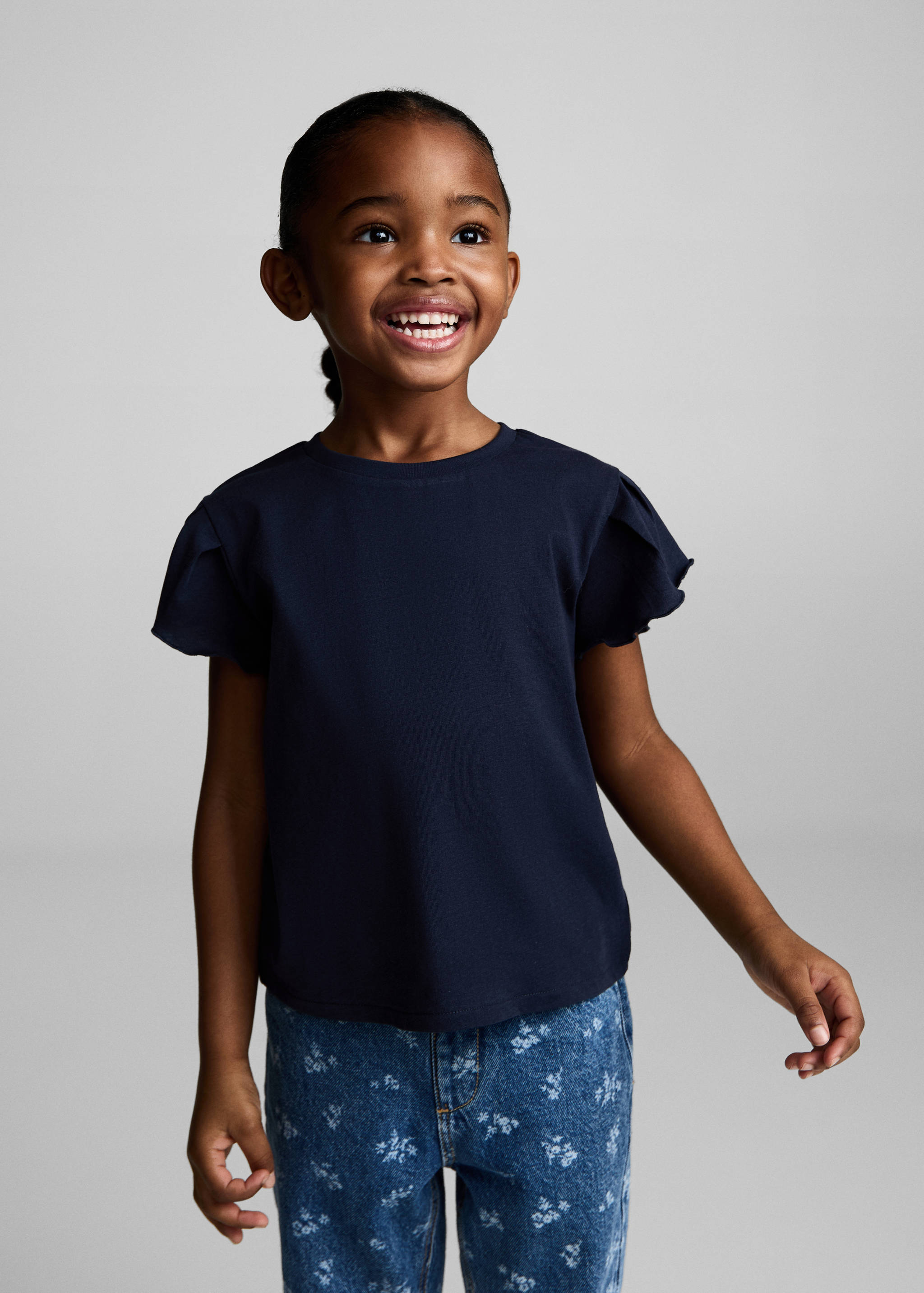 Katoenen T-shirt met korte mouwen - Middenvlak