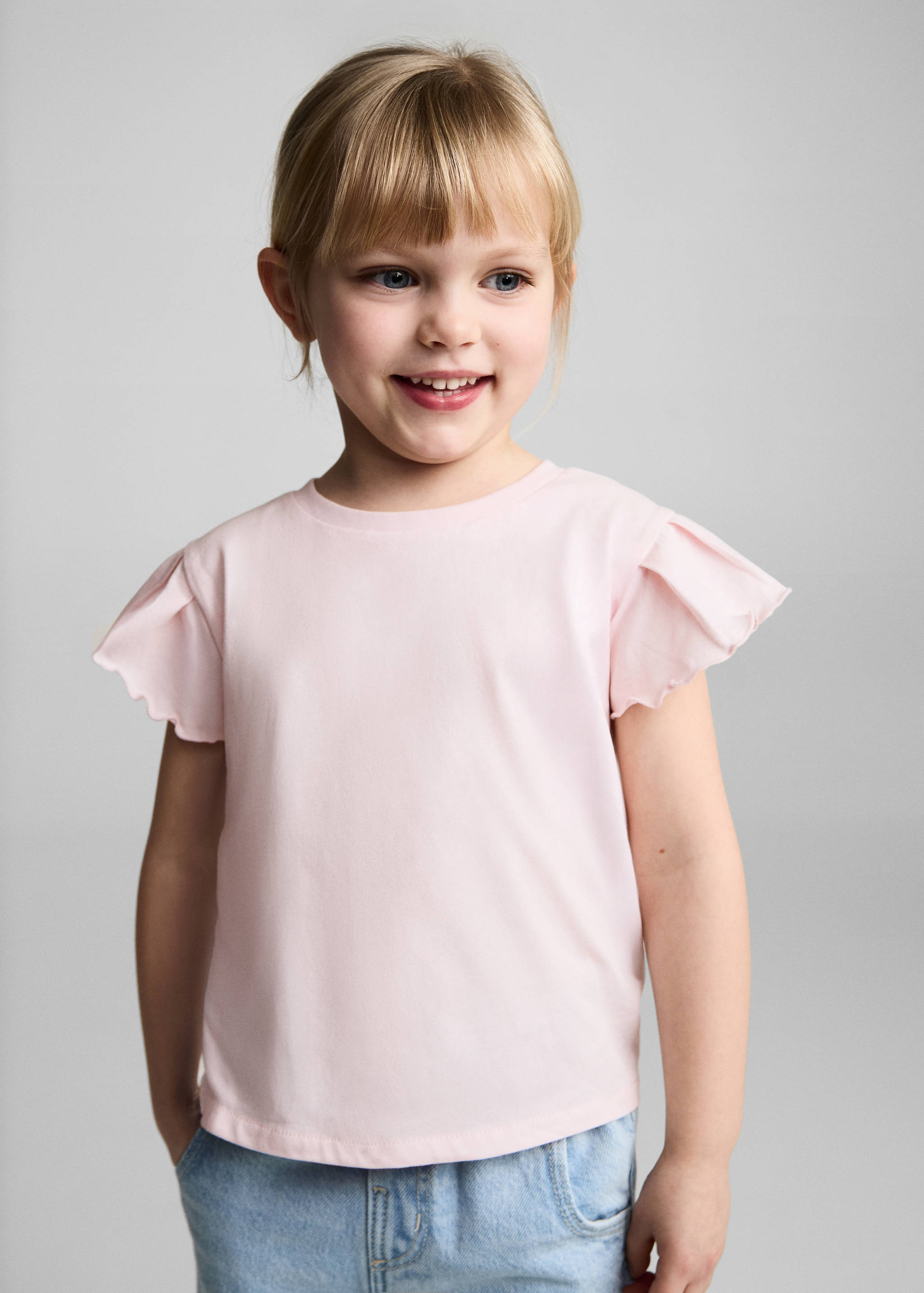 Katoenen T-shirt met korte mouwen - Middenvlak