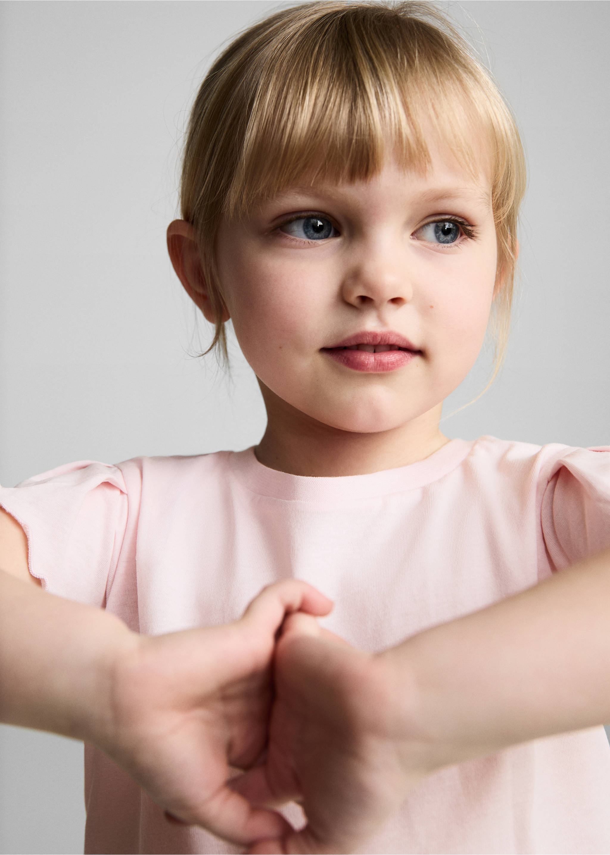 Katoenen T-shirt met korte mouwen - Detail van het artikel 1, Roze. Ref: 87006353-00.