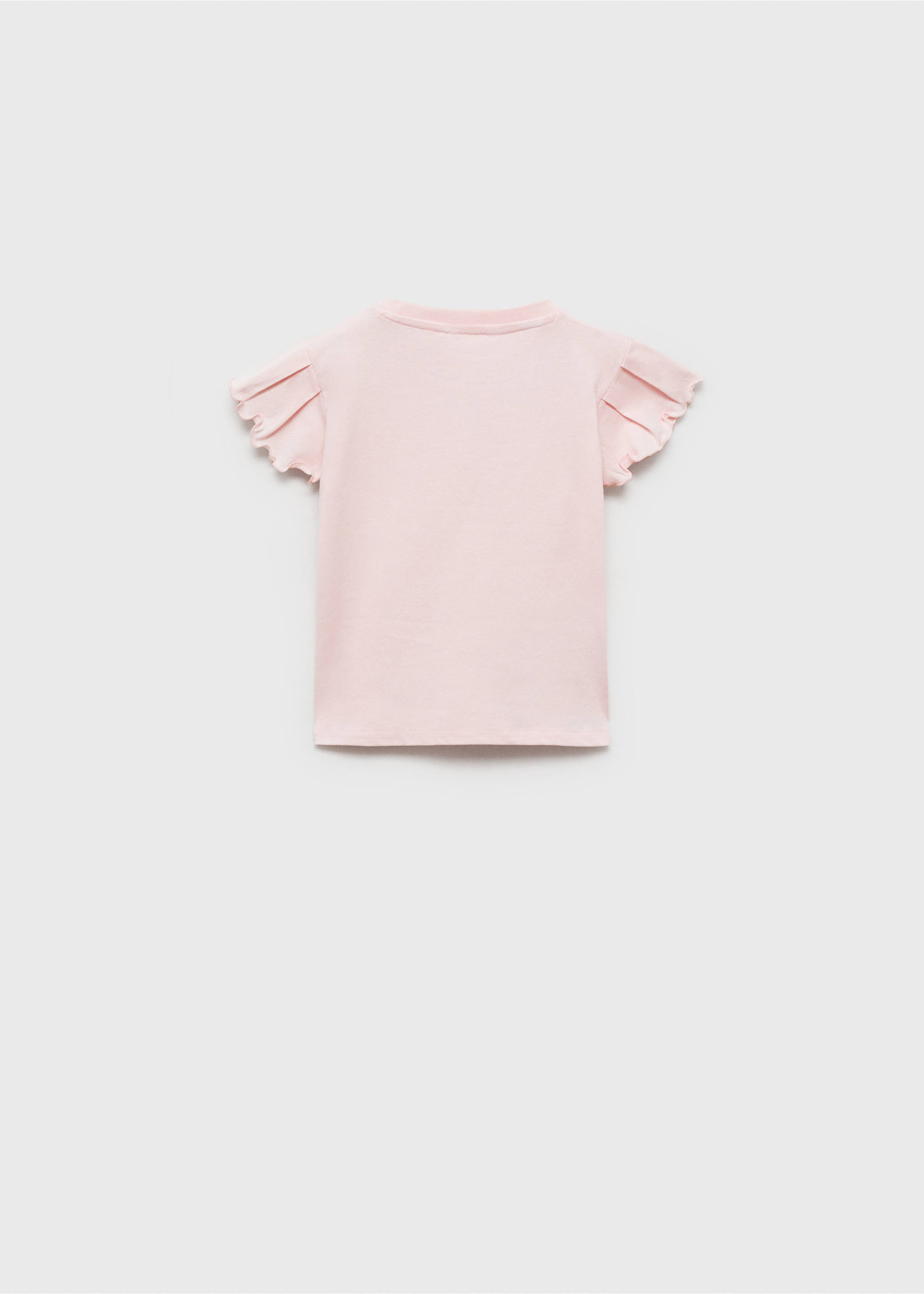 Katoenen T-shirt met korte mouwen - Achterkant van het artikel, Roze. Ref: 87006353-00.