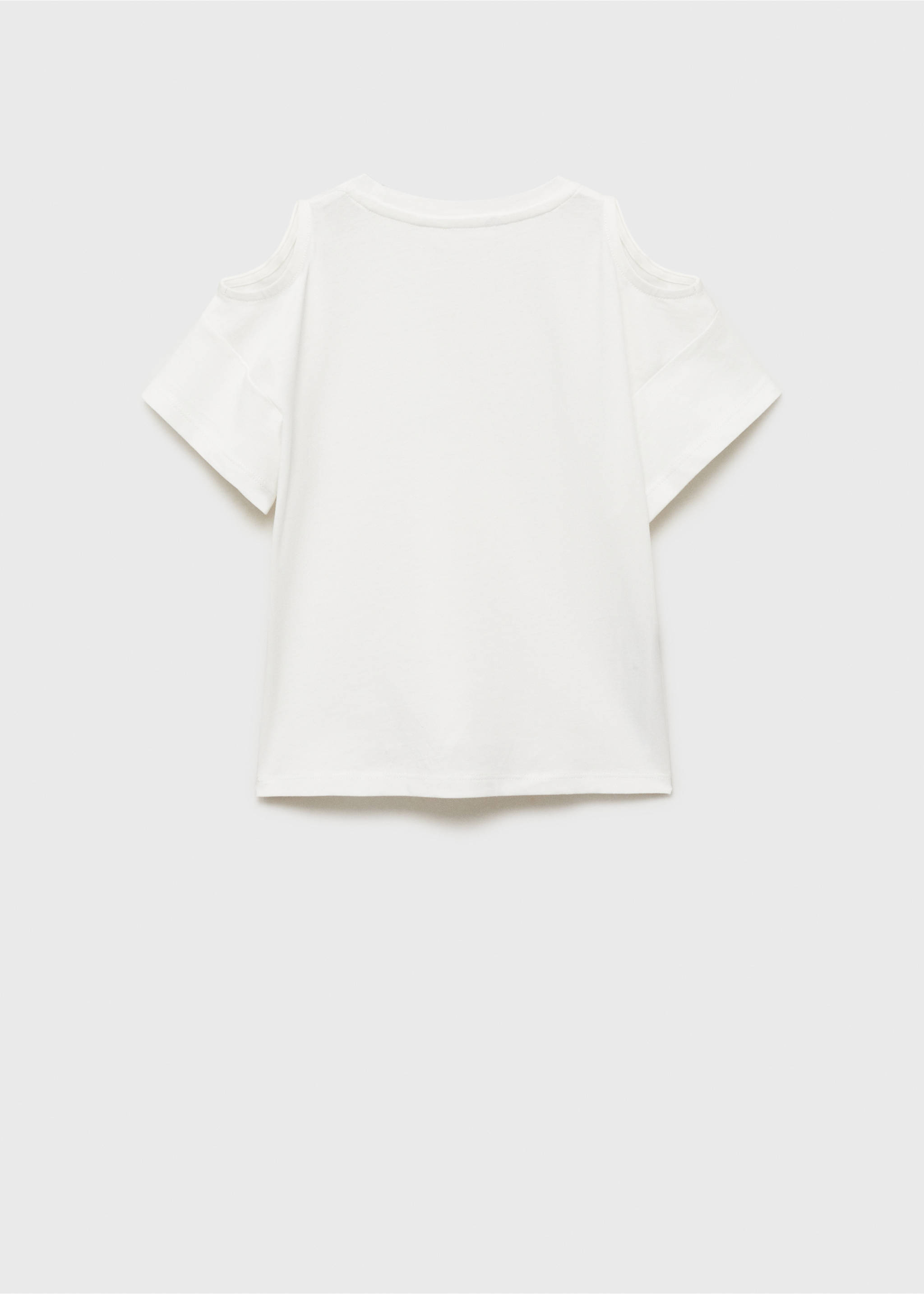 Camiseta cut out - Reverso del artículo, Blanco roto. Ref: 87006354-00.