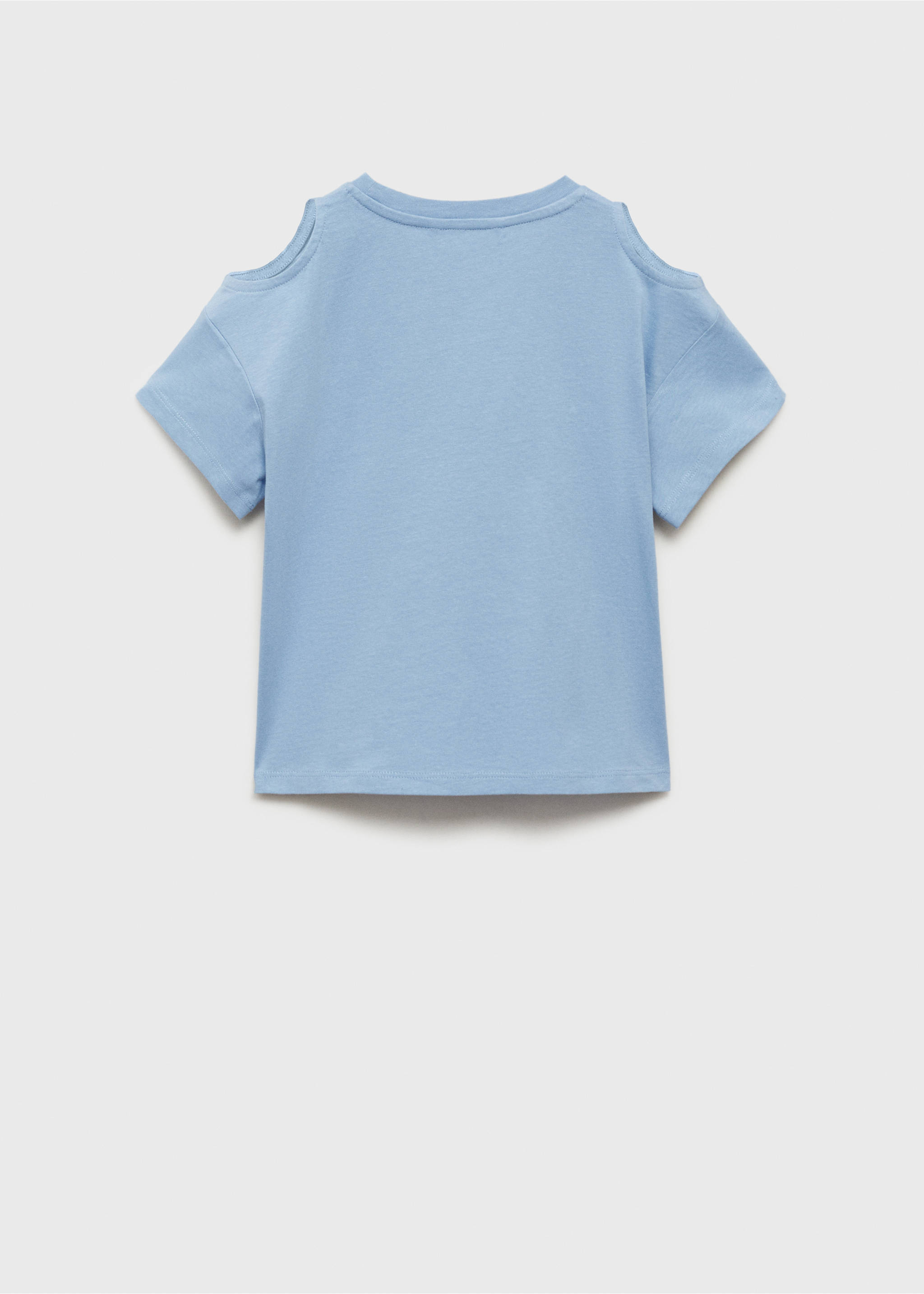 Cut-out t-shirt - Reverse of the article, Sky Blue. Ref: 87006354-00.