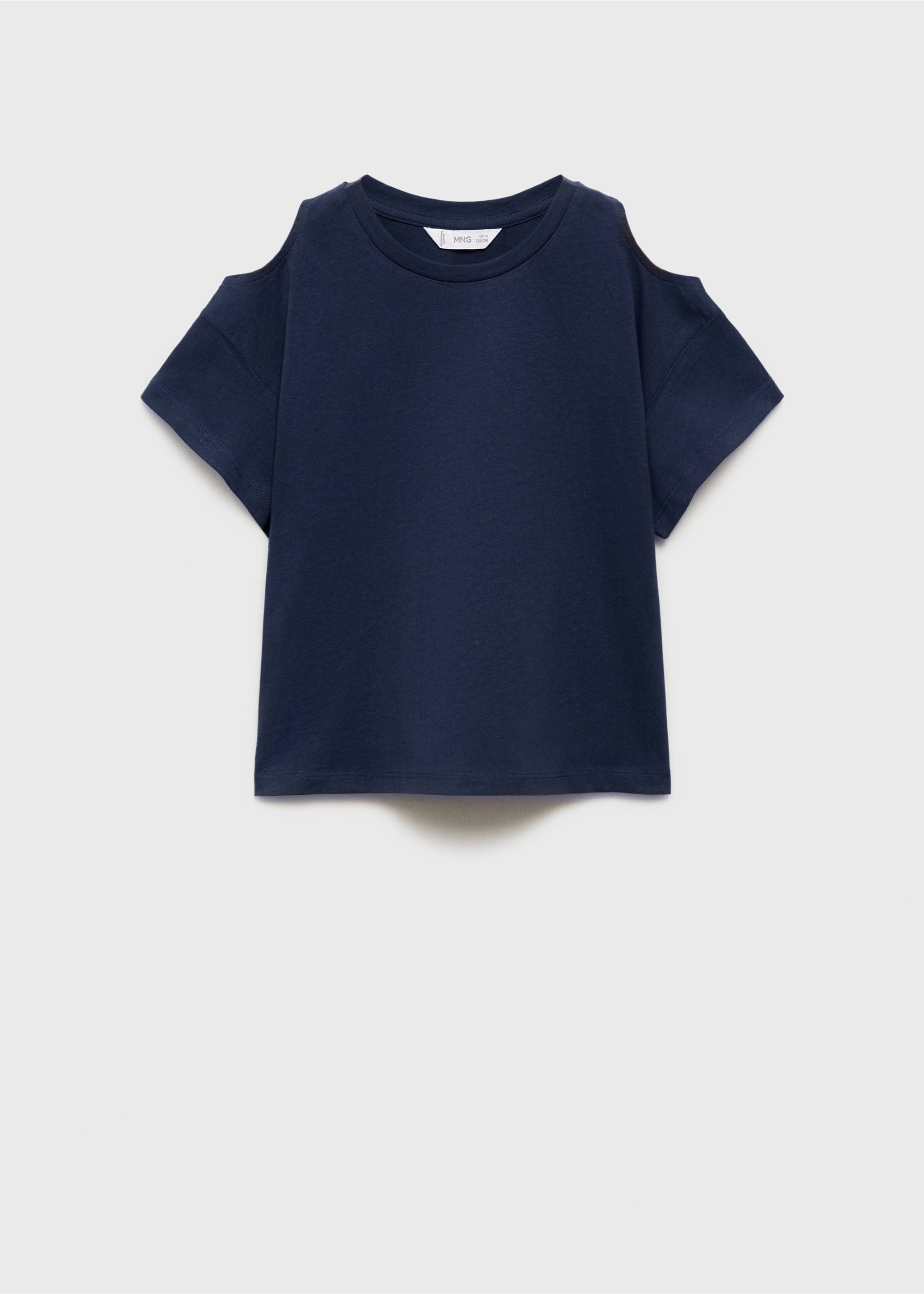 T-shirt cut out - Article sans modèle, Bleu marine foncé. Ref: 87006354-00.