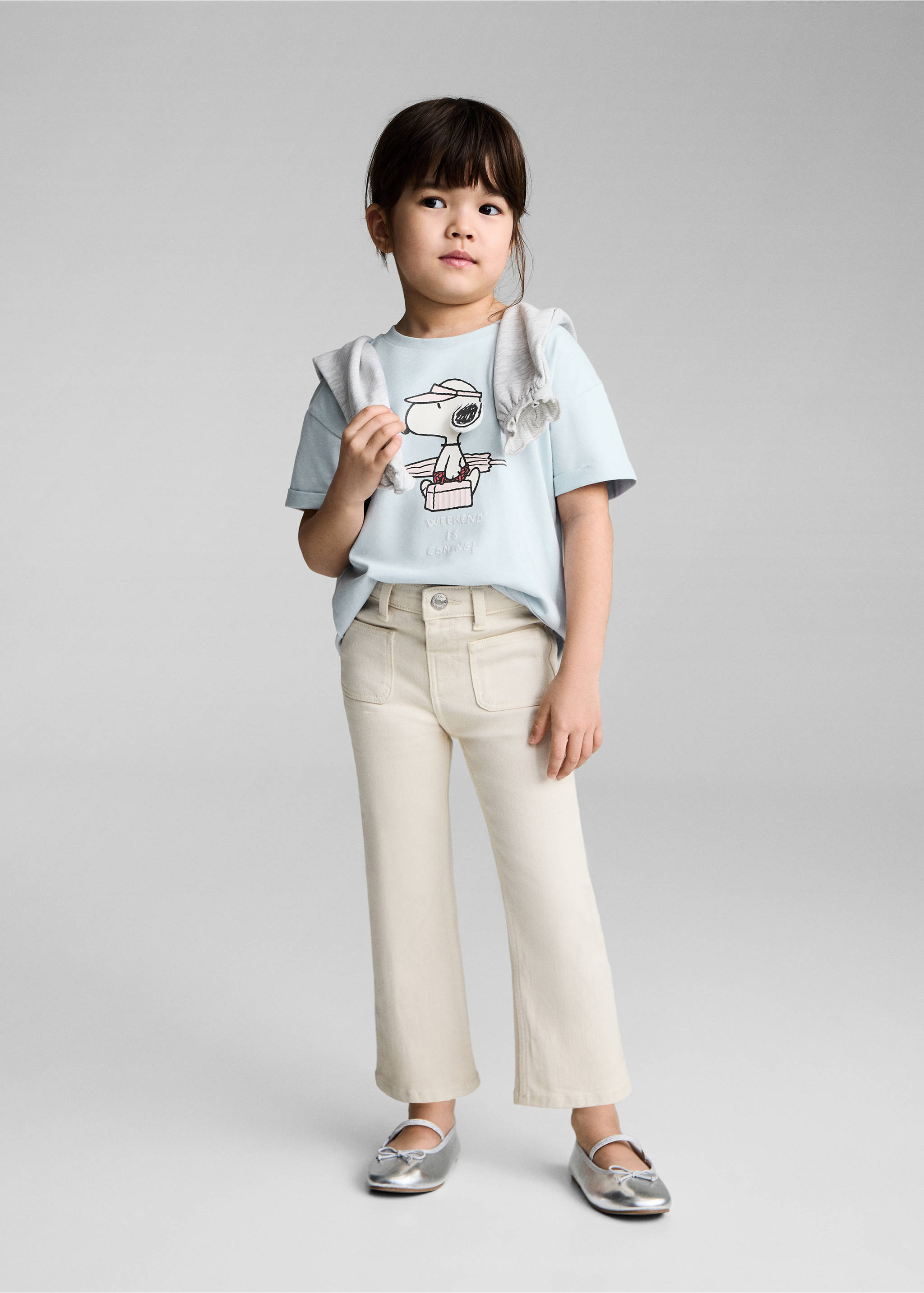 Snoopy printed t-shirt - General plane, Sky Blue. Ref: 87006363-00.