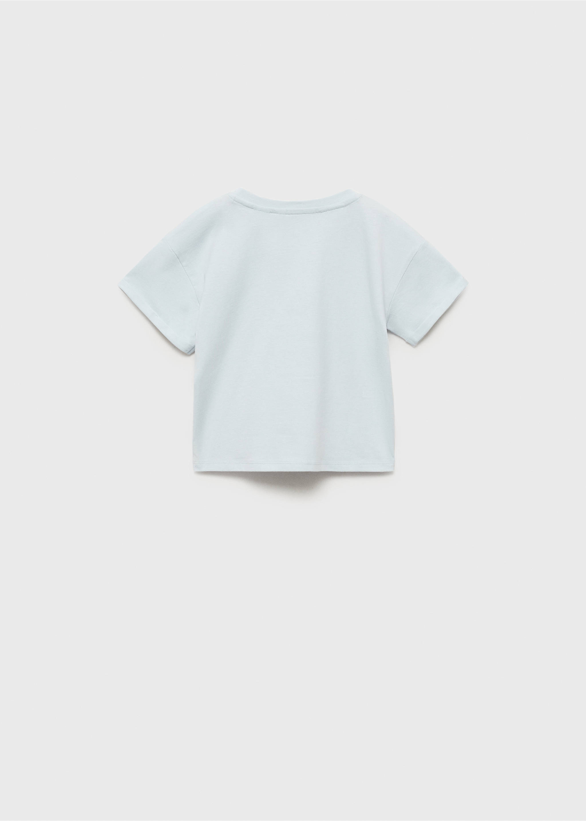 Snoopy printed t-shirt - Reverse of the article, Sky Blue. Ref: 87006363-00.