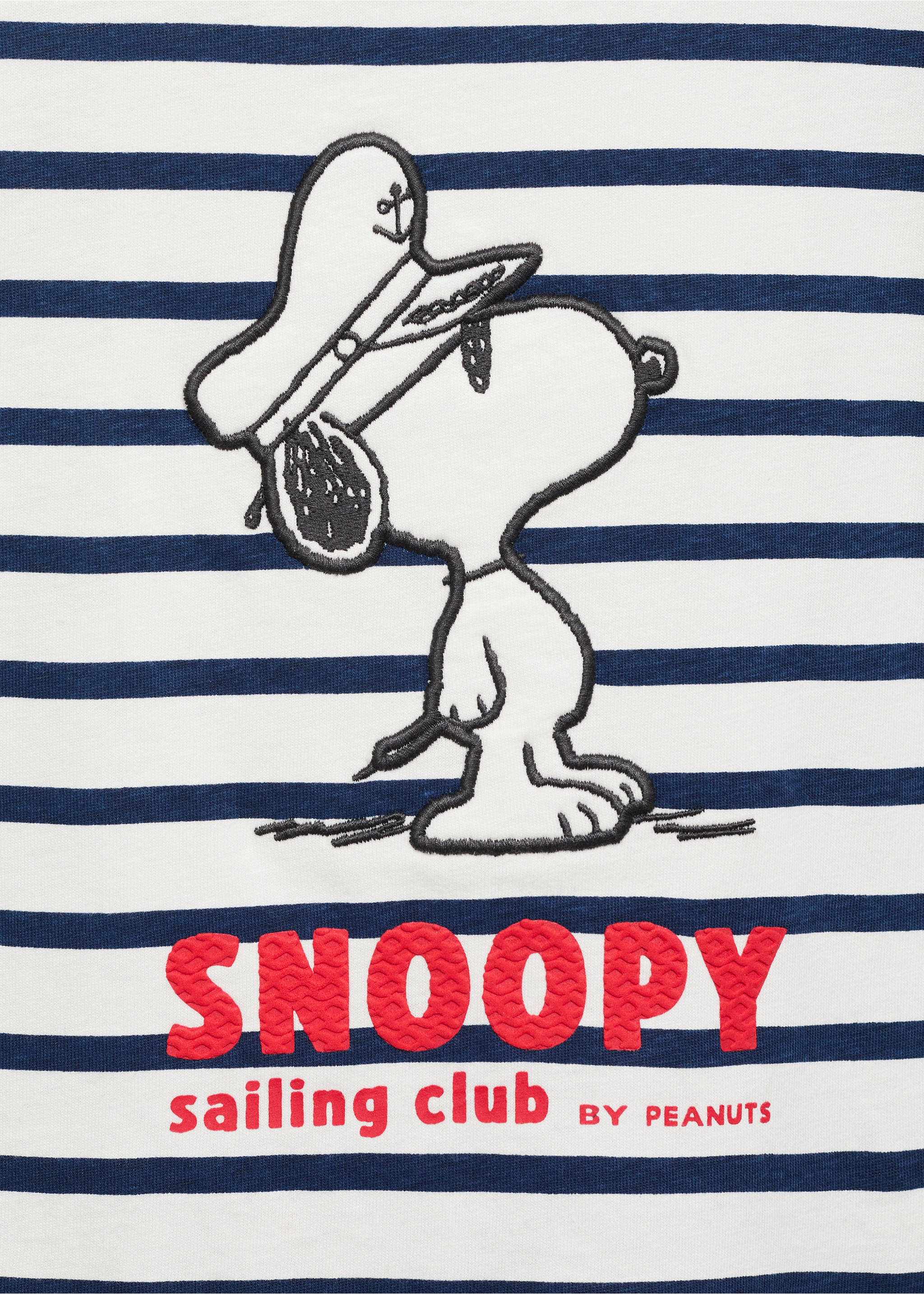 T-shirt Snoopy à rayures nœud - Détail de l'article 8, Blanc cassé. Ref: 87006365-00.
