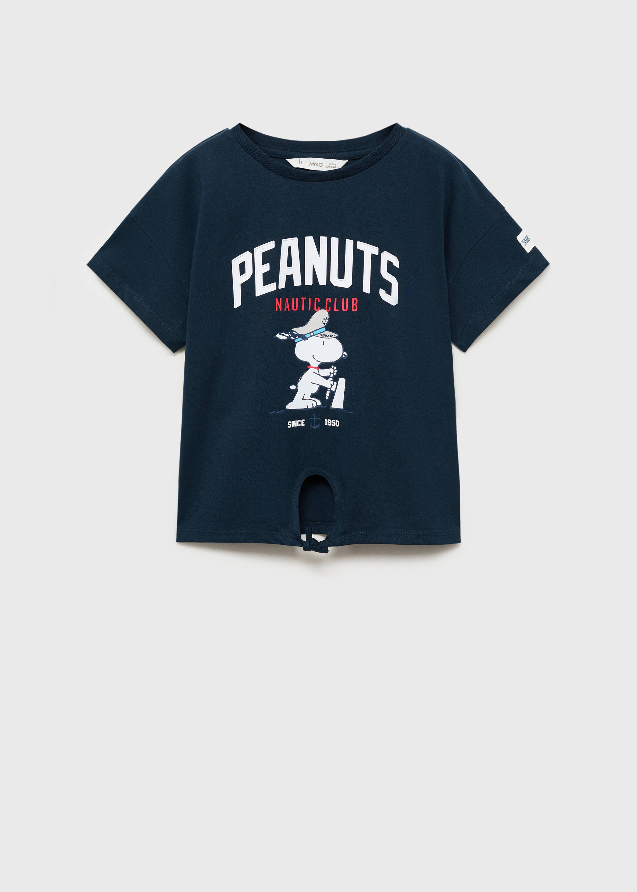 Snoopy printed t-shirt - Article without model, Dark Navy. Ref: 87006366-00.