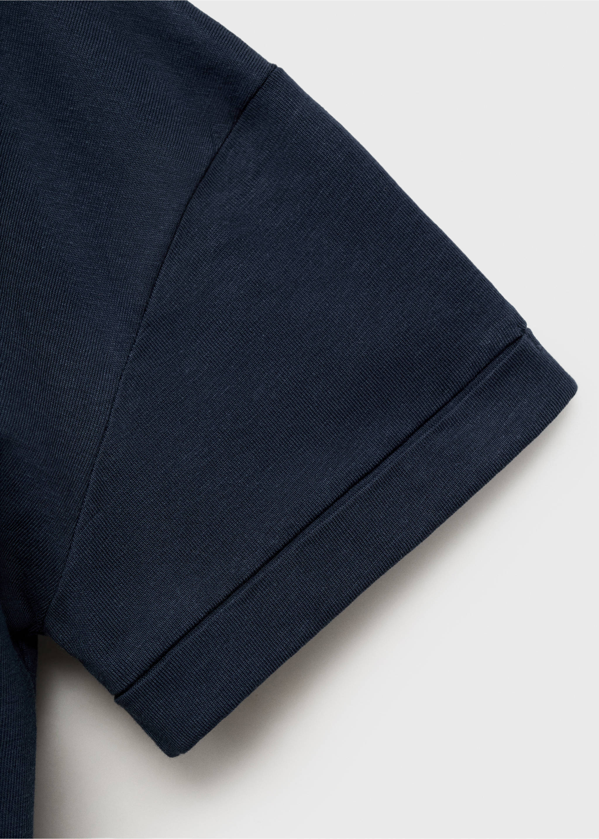 Camiseta detalles bordados - Detalle del artículo 0, Azul marino oscuro. Ref: 87006368-00.