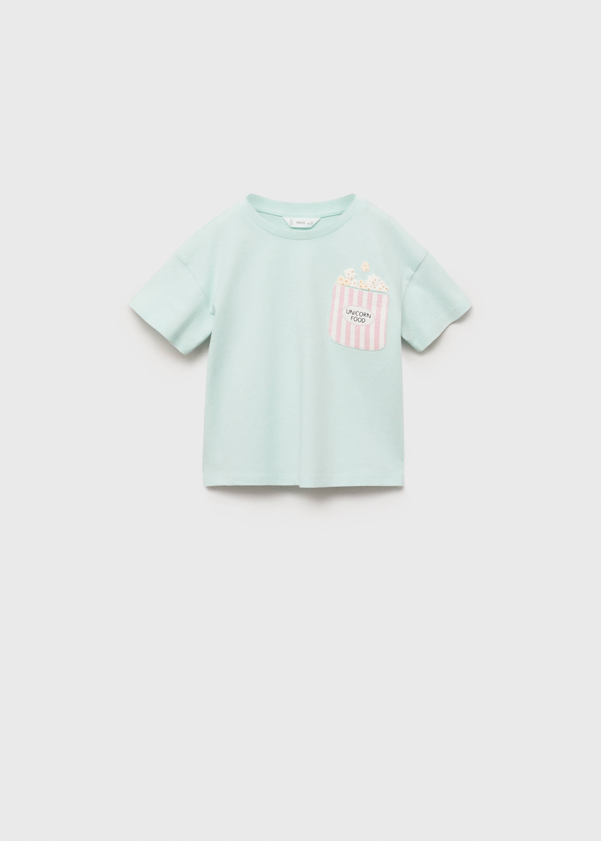 Camiseta algodón dibujo relieve - Artículo sin modelo