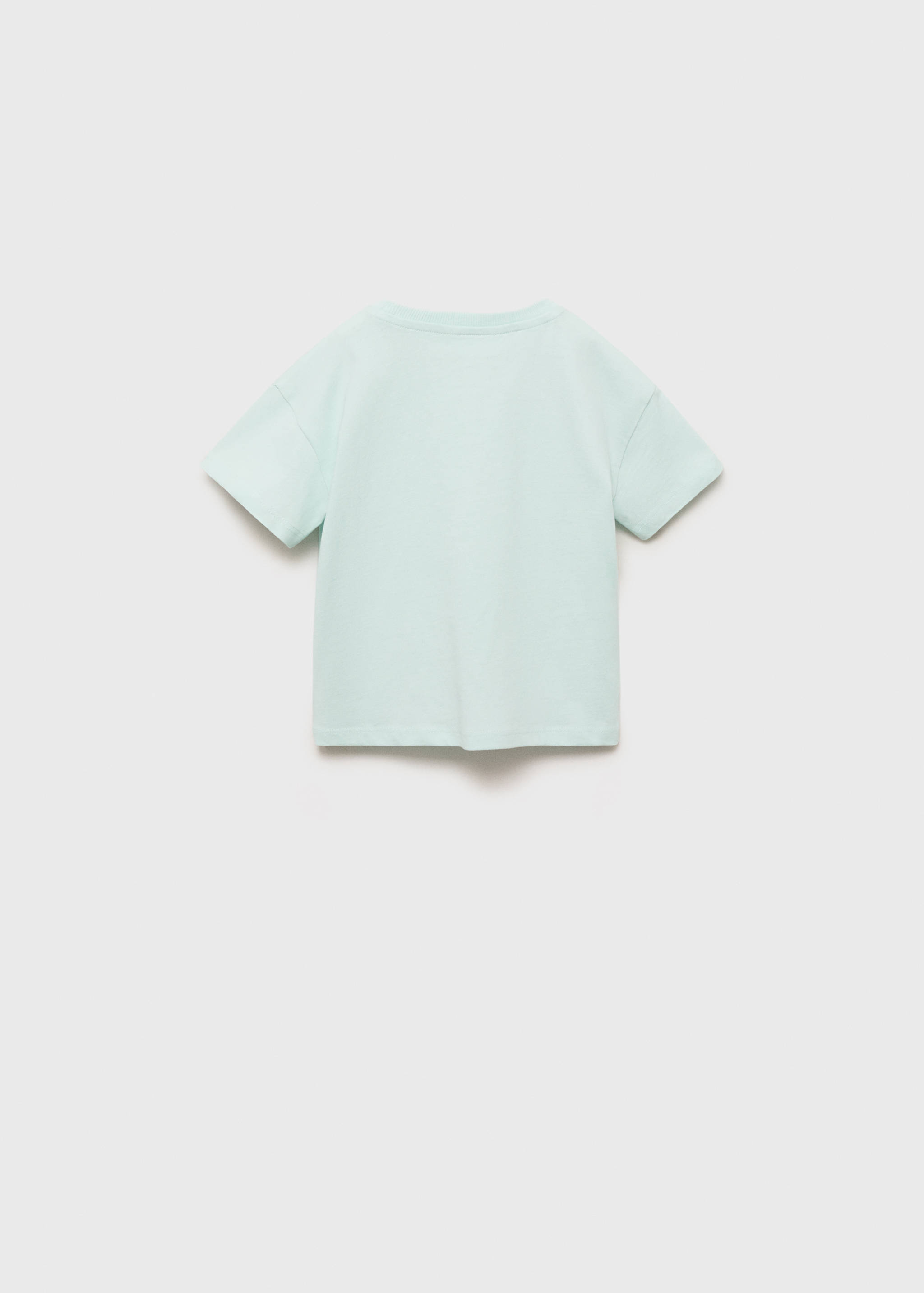 Camiseta algodón dibujo relieve - Reverso del artículo