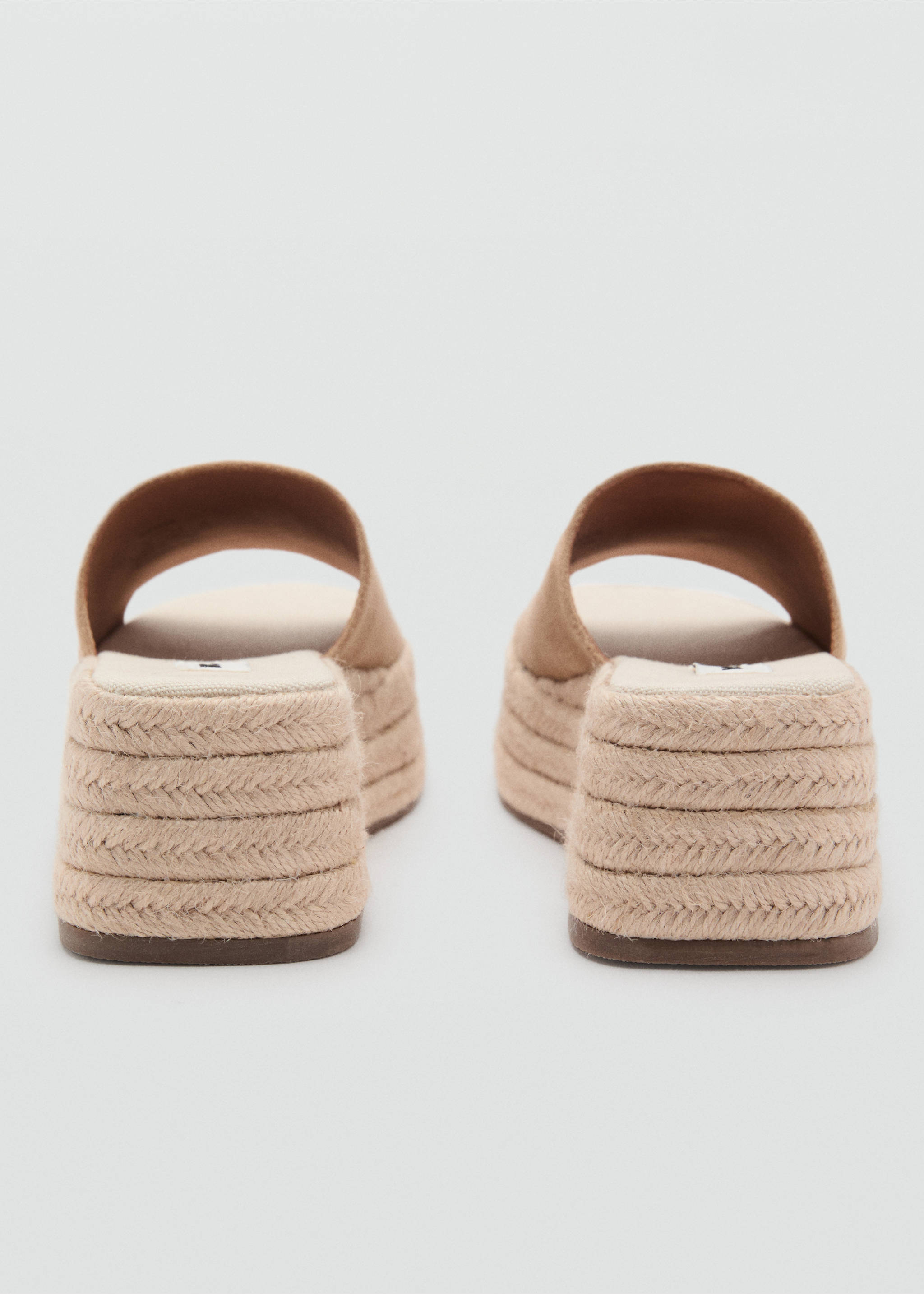 Platform sandals - Details of the article 2, Medium Brown. Ref: 87006372-00.